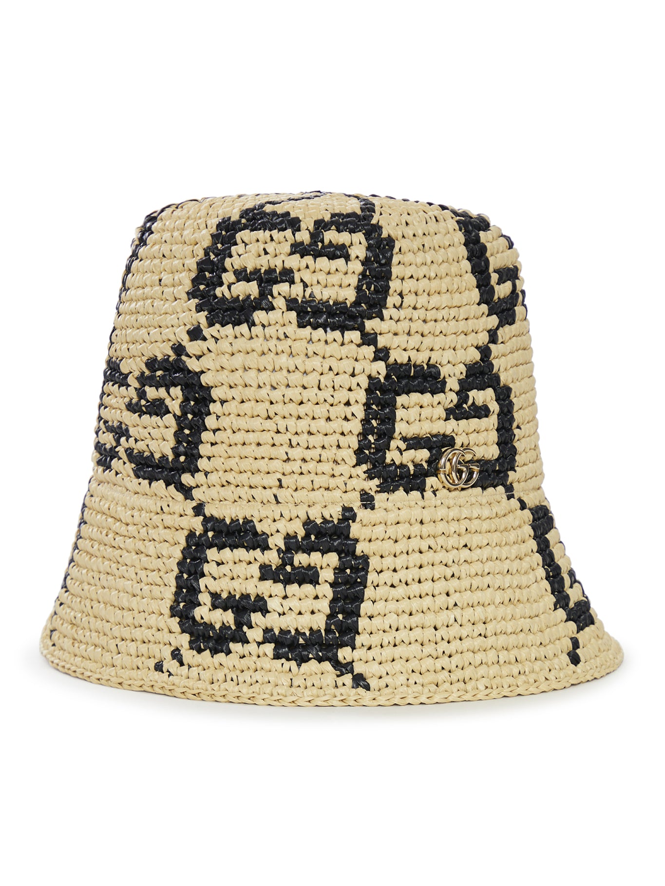 Gucci GG Bucket Hat in Nude Neutrals - Natural Black | Stylish Sun Protection for Outdoor Activities, Beach & Travel