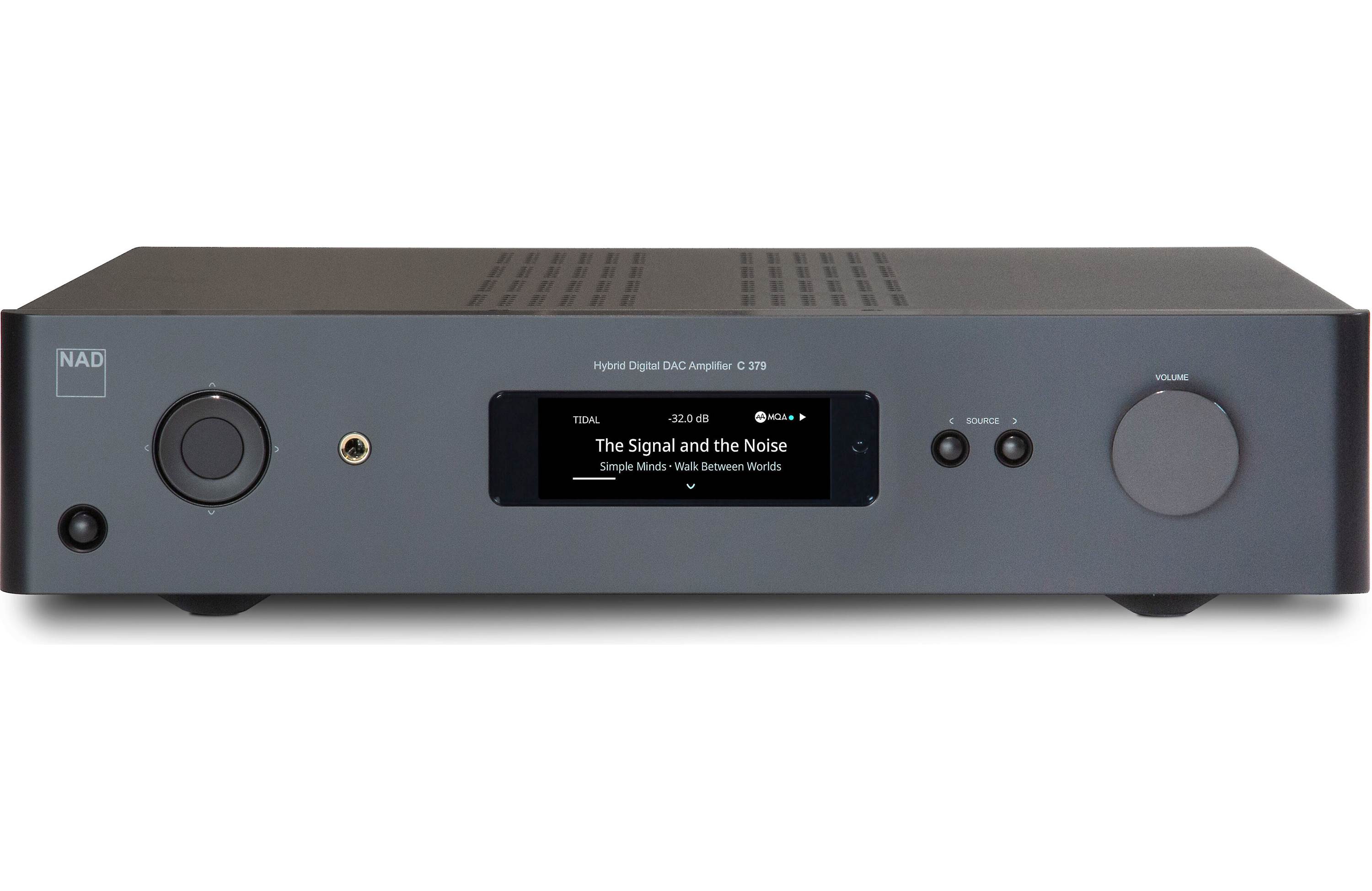 NAD Electronics C379 Bluetooth Stereo Integrated Amplifier with DAC - High-Fidelity Audio for Home Theater & Music Listening