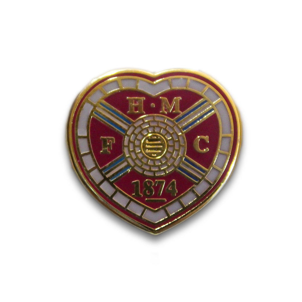 Heart of Midlothian FC Pin Badge - Official Edinburgh Football Club Enamel Lapel Pin - Perfect for Fans, Collectors & Match Day Outfits