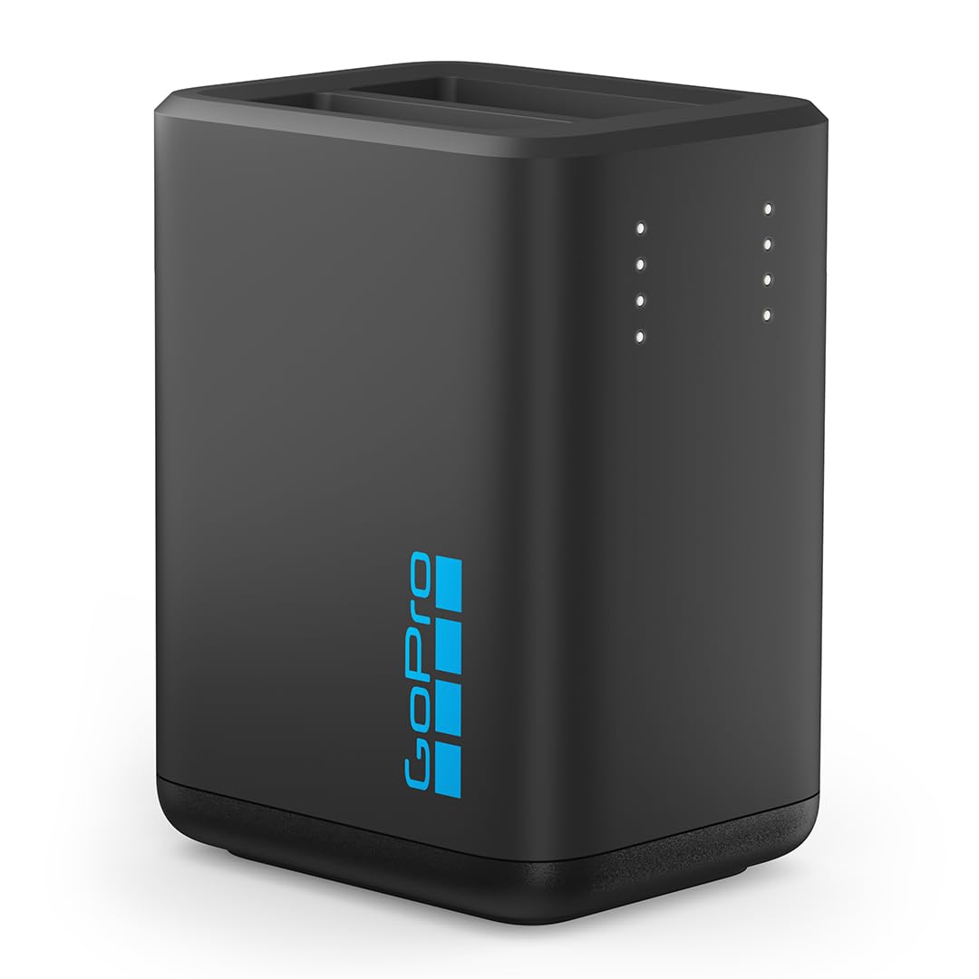 Original GoPro Dual Battery Charger with 2 Enduro Rechargeable Batteries for HERO13 Black - Official Accessory - Perfect for Travel, Vlogging & Outdoor Adventures