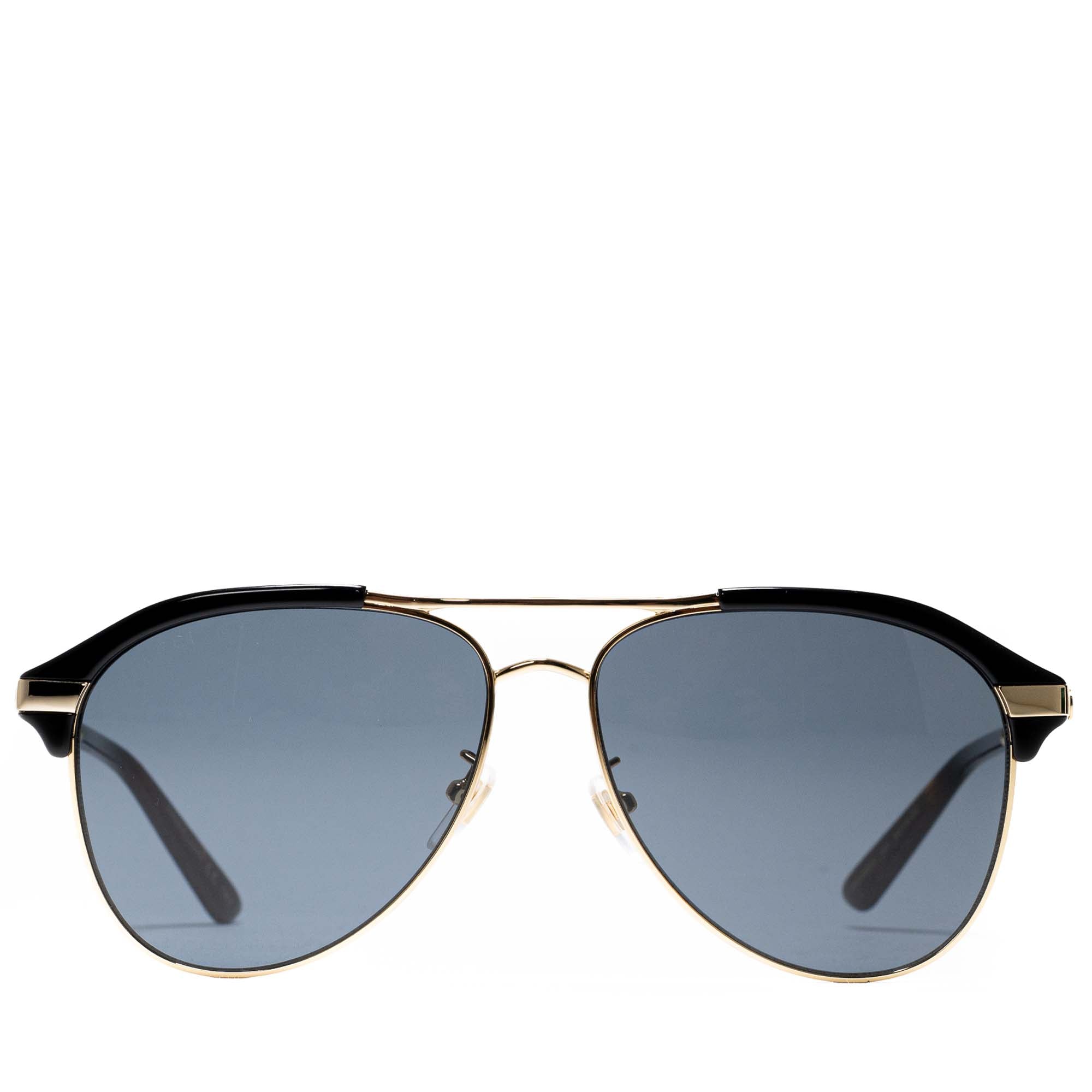 Gucci Aviator Sunglasses for Men & Women - Black & Gold Frame with UV Protection - Perfect for Driving, Travel, and Outdoor Activities