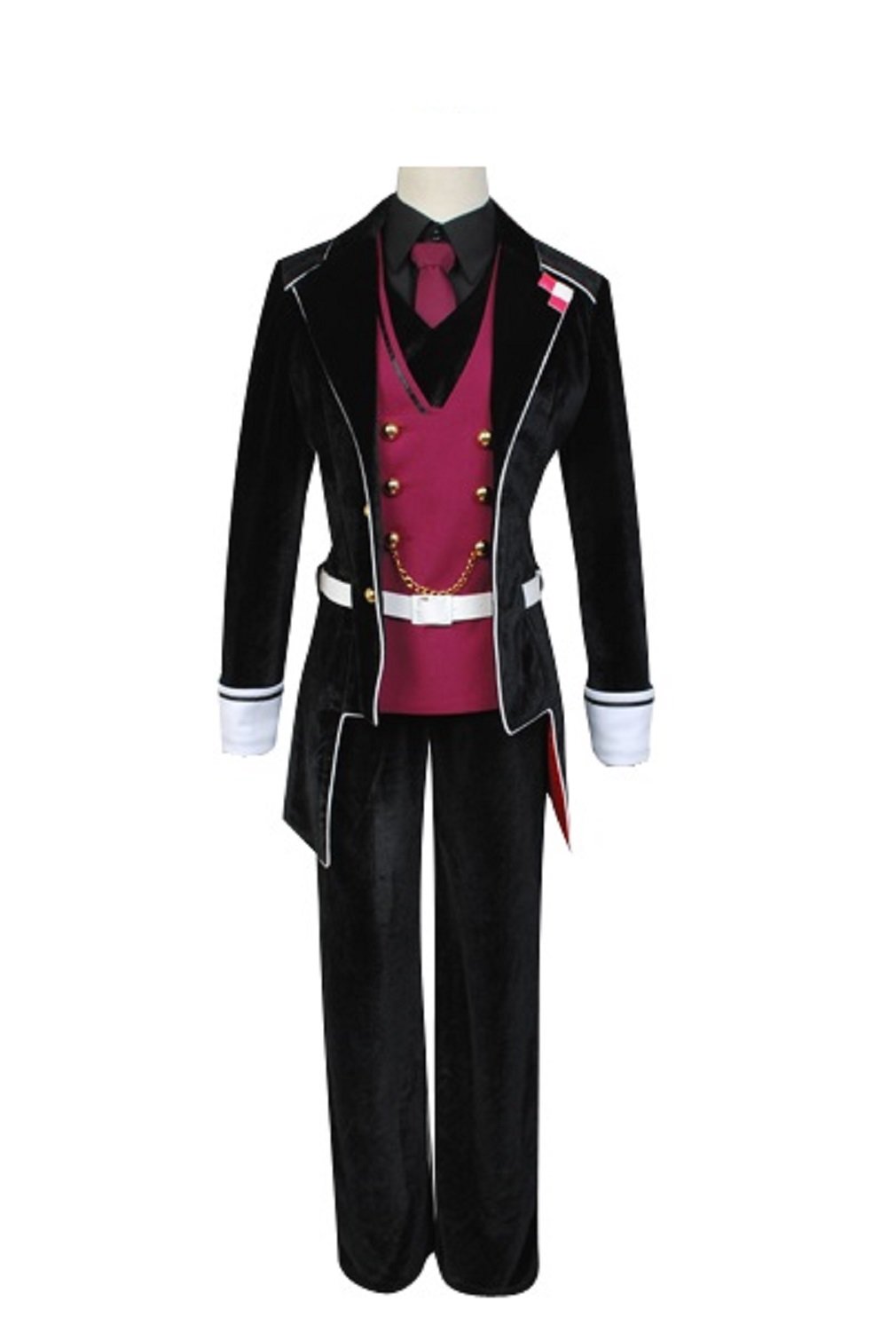 Diabolik Lovers Vampire Sakamaki Reiji Cosplay Costume Outfit Set - Anime Halloween Cosplay, Convention Costume, Role Play Dress Up