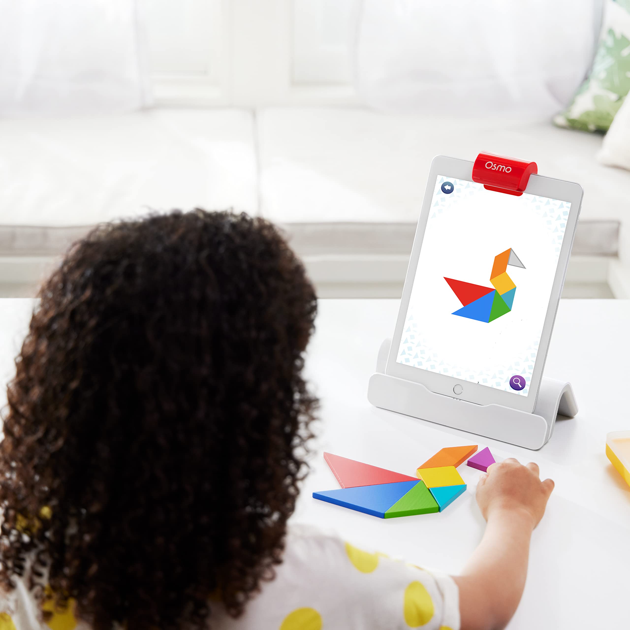Osmo Genius Starter Kit for iPad - 5 Interactive STEM Learning Games for Kids Ages 6-10 - Math, Spelling, Creativity & Problem Solving Educational Toy Gift for Boys & Girls (iPad Base Included) - Perfect for Homeschooling, Classroom Activities & Family Game Night