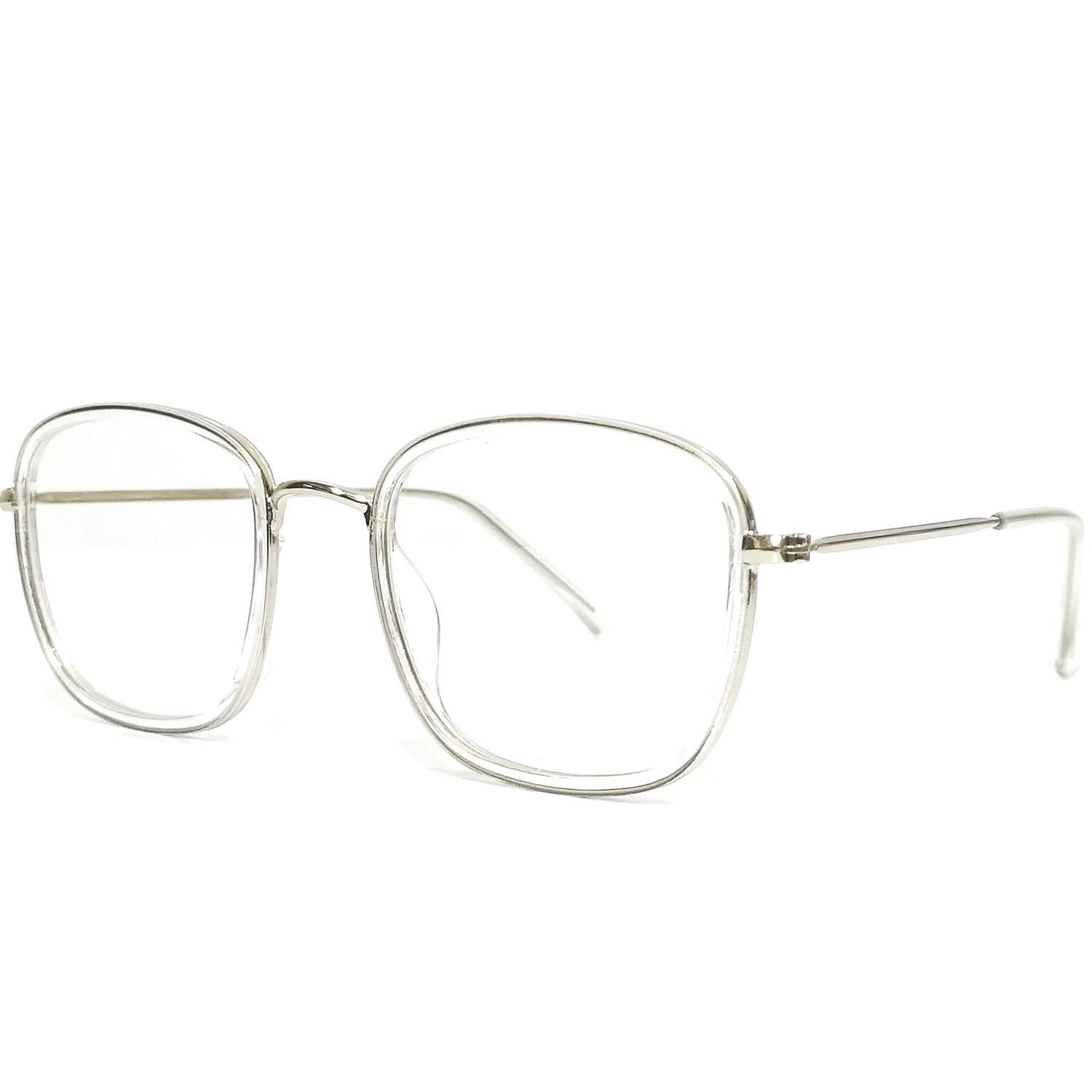 Square Single Vision Bifocal Multifocal Progressive Full Frame Prescription Eyeglasses Frames for Men & Women - Perfect for Reading, Computer Work, and Daily Wear