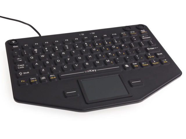 iKey Compact Mobile Keyboard with Touchpad - Portable Bluetooth Keyboard for Laptop, Tablet & Smartphone - Ideal for Travel, Office & Home Use