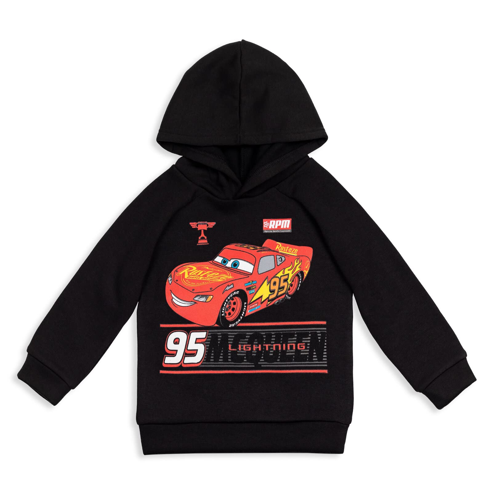 Disney Pixar Cars Lightning McQueen Fleece Hoodie & Pants Set for Toddlers & Kids - Cozy Winter Outfit for Playtime & Family Outings