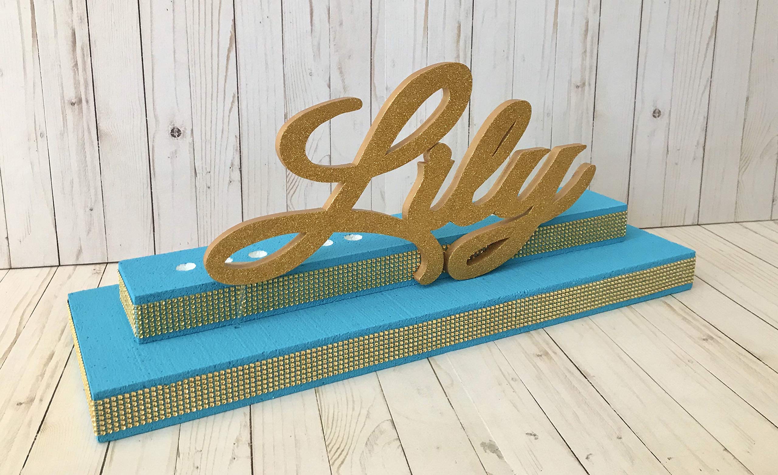 Sweet 16 Candelabra - Elegant Bar Mitzvah & Bat Mitzvah Name Stand for Candle Ceremony - Glitter Personalized Candle Holder Board - Perfect for Birthday Celebrations, Religious Events & Special Occasions