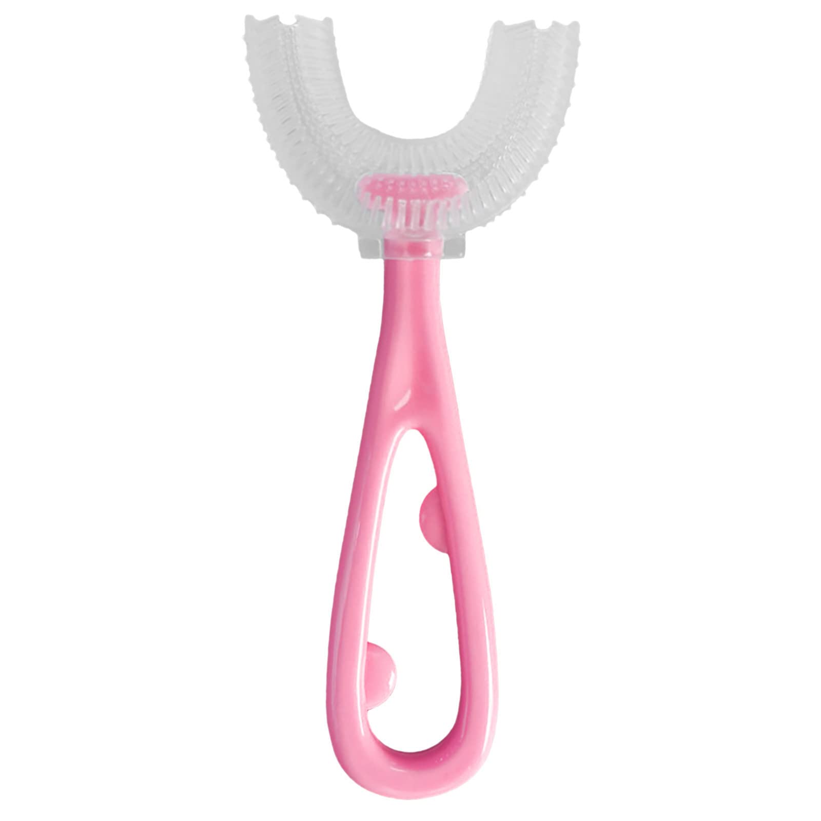 Dinosaur U-Shape 360° Toothbrush for Kids - Soft Bristles, Teeth Whitening & Massage, Gentle Cleaning for Children's Oral Care (One Size) - Perfect for Daily Brushing & Fun Dental Hygiene Routine