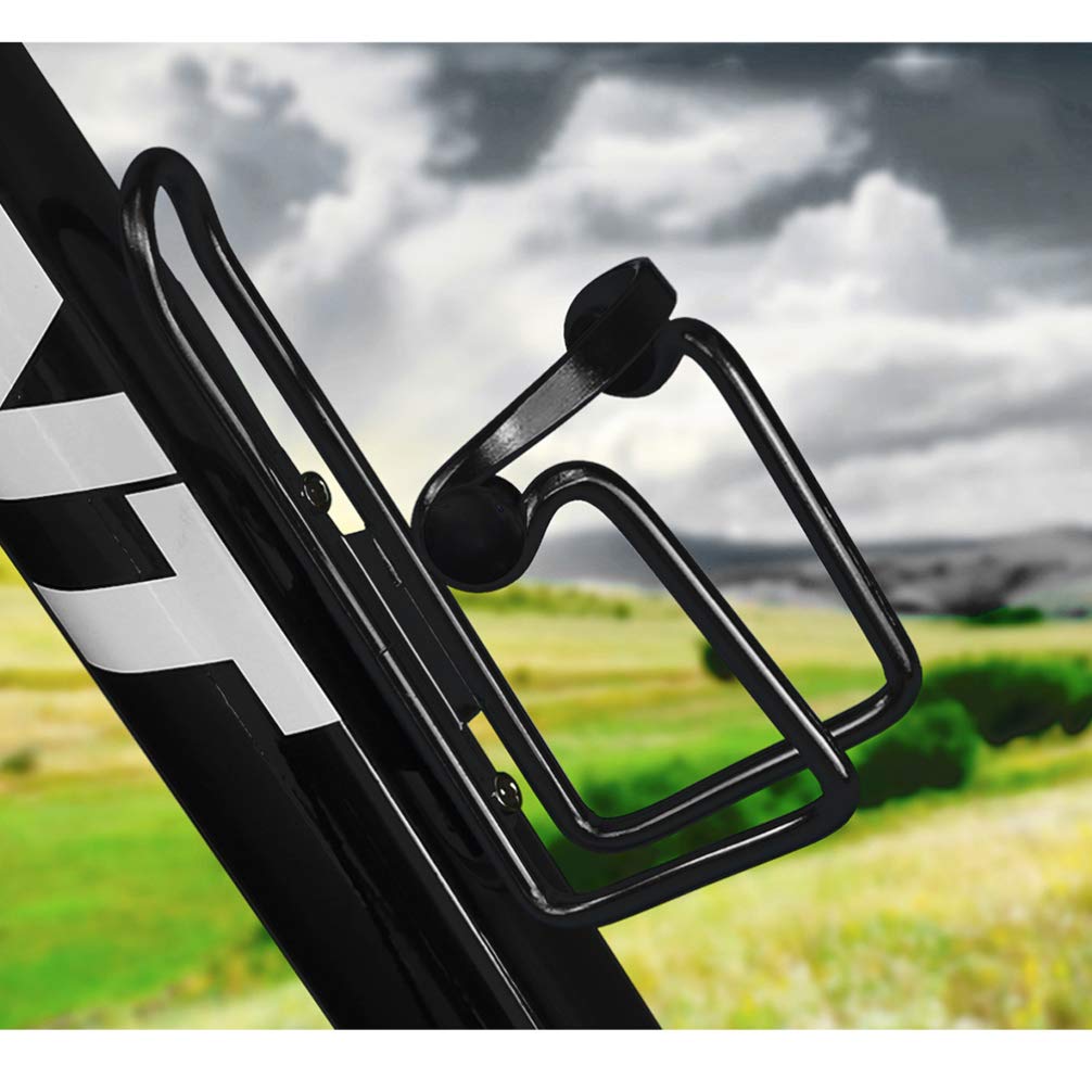 Wakauto 2-Pack Carbon Fiber Water Bottle Holder - Universal Bike & Motorcycle Mount, Stroller & Cycling Bottle Cage - Perfect for Road Bikes, Mountain Bikes & Outdoor Activities