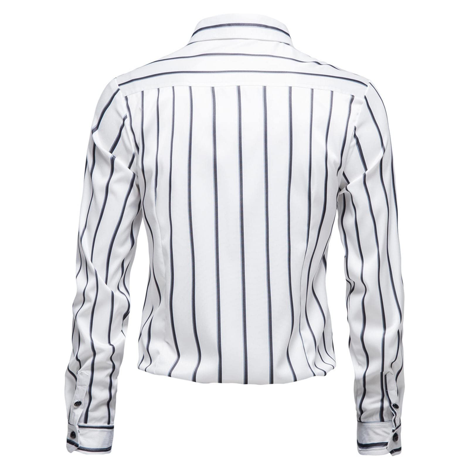 Men's Casual Button-Down Shirt - Long Sleeve Cotton Loose Fit Striped Top for Fall & Winter - Pack of Comfortable Athletic Tee Shirts - Perfect for Work, Outdoor Activities and Everyday Wear