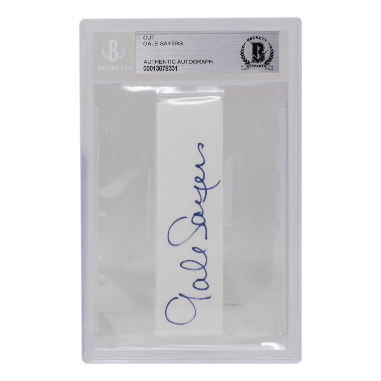 Gale Sayers Autographed Chicago Bears NFL Football Trading Card - PSA/DNA Certified Signature Cut - Collectible Memorabilia for Fans & Sports Enthusiasts - Perfect for Display, Gifts, and Investment