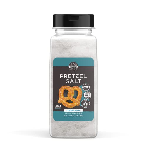 Birch & Meadow Coarse Pretzel Salt - 2 Cups, Heat Resistant for Baking & Cooking | Perfect for Pretzels, Breads & Homemade Snacks