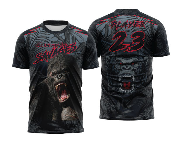 Savages Men's Basketball Jersey - Breathable Performance Sports Shirt for Training & Games - Perfect for NBA Fans, Streetwear & Casual Outfits