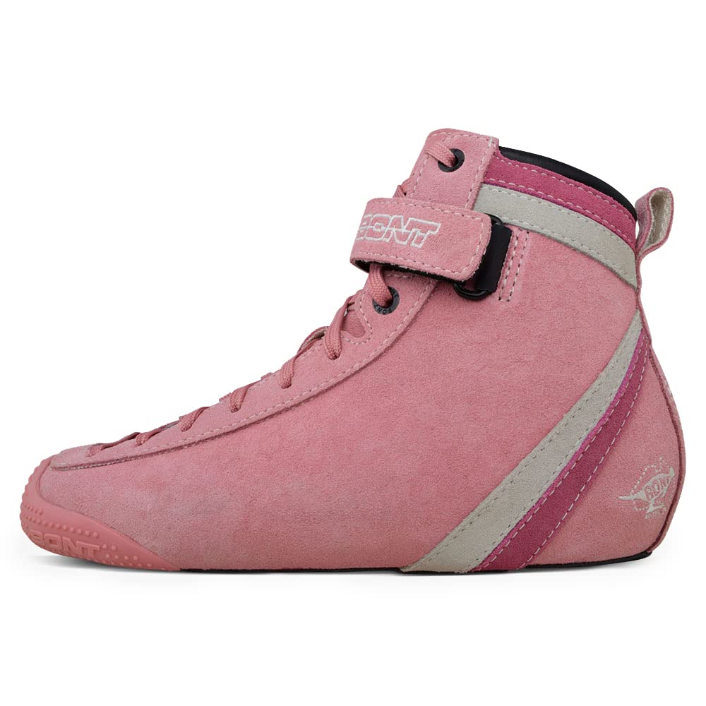 Bont Parkstar Pink Suede Professional Roller Skates for Men & Women - High-Performance Quad Skates for Park Ramps, Bowls, Street Skating - Indoor & Outdoor Use - Perfect for Adults and Kids