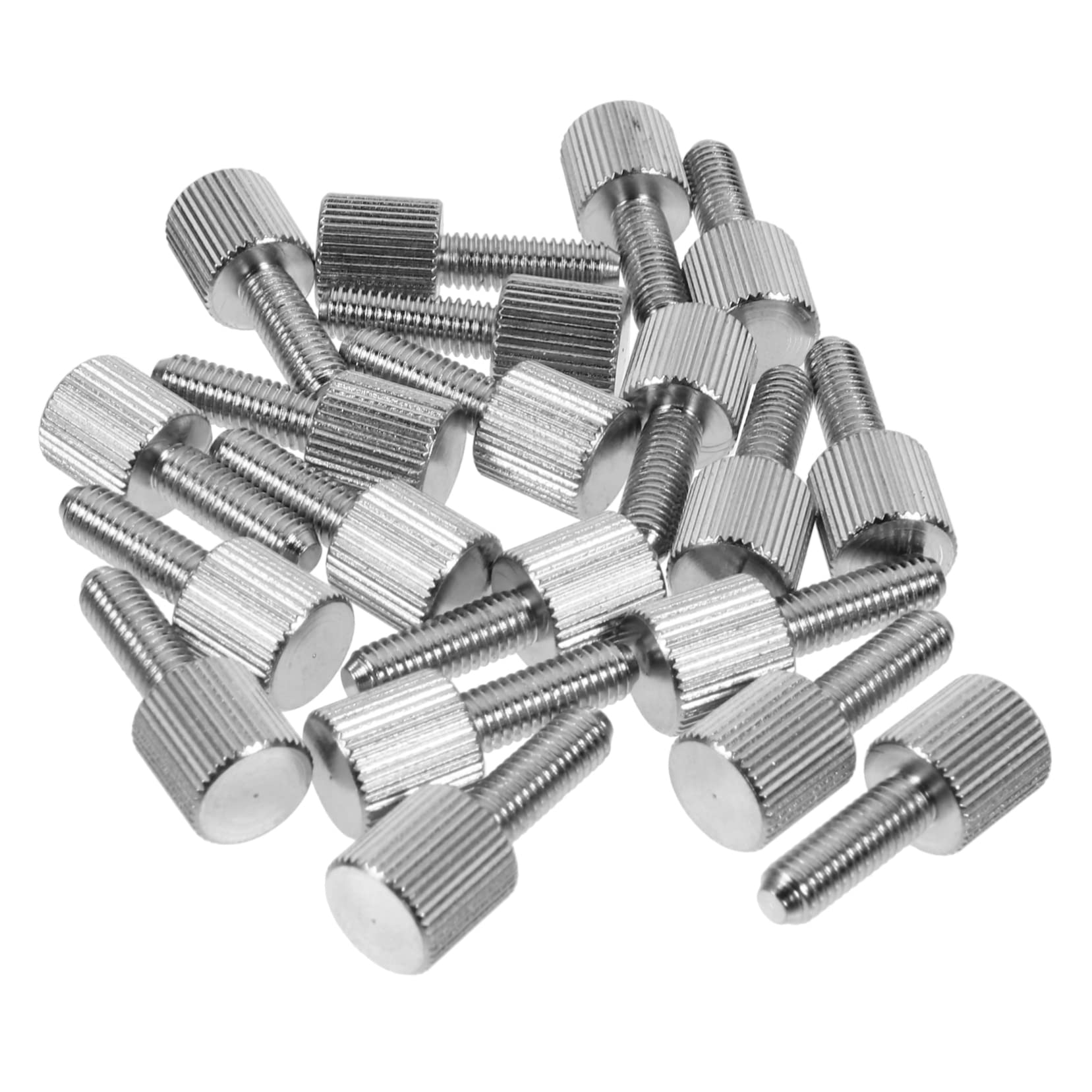 Gatuida 20pcs Iron Knurled Thumbscrews - Self-Tightening PC Case Screws for Computer Builds & Upgrades | Perfect for DIY PC Assembly, Case Modding & Hardware Maintenance