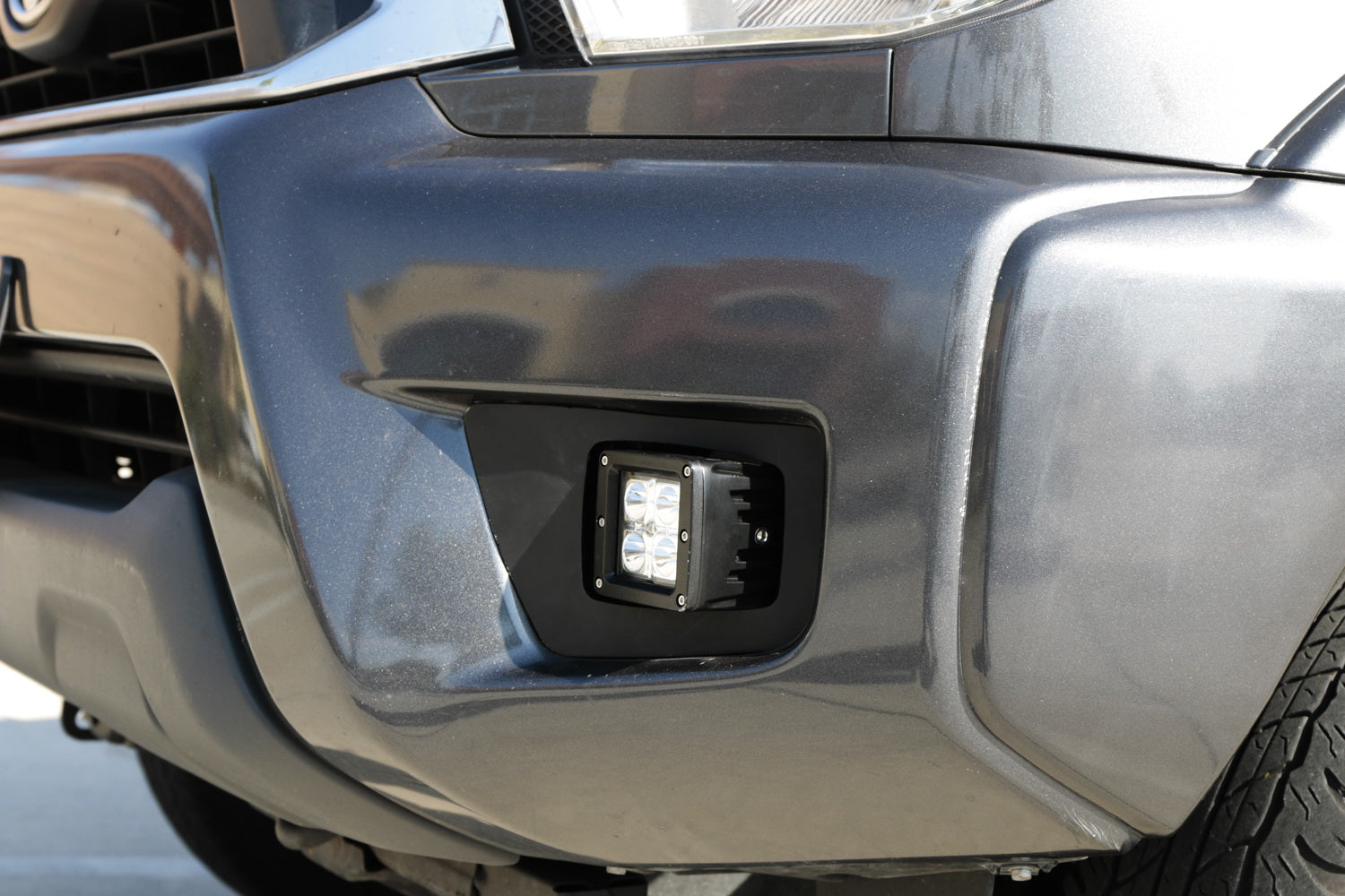 40W CREE Cubic LED Fog Lights with Mounting Bracket, Bezel & Wiring Kit - Compatible with 2012-2015 Toyota Tacoma | Off-Road, Night Driving & Foggy Weather Use