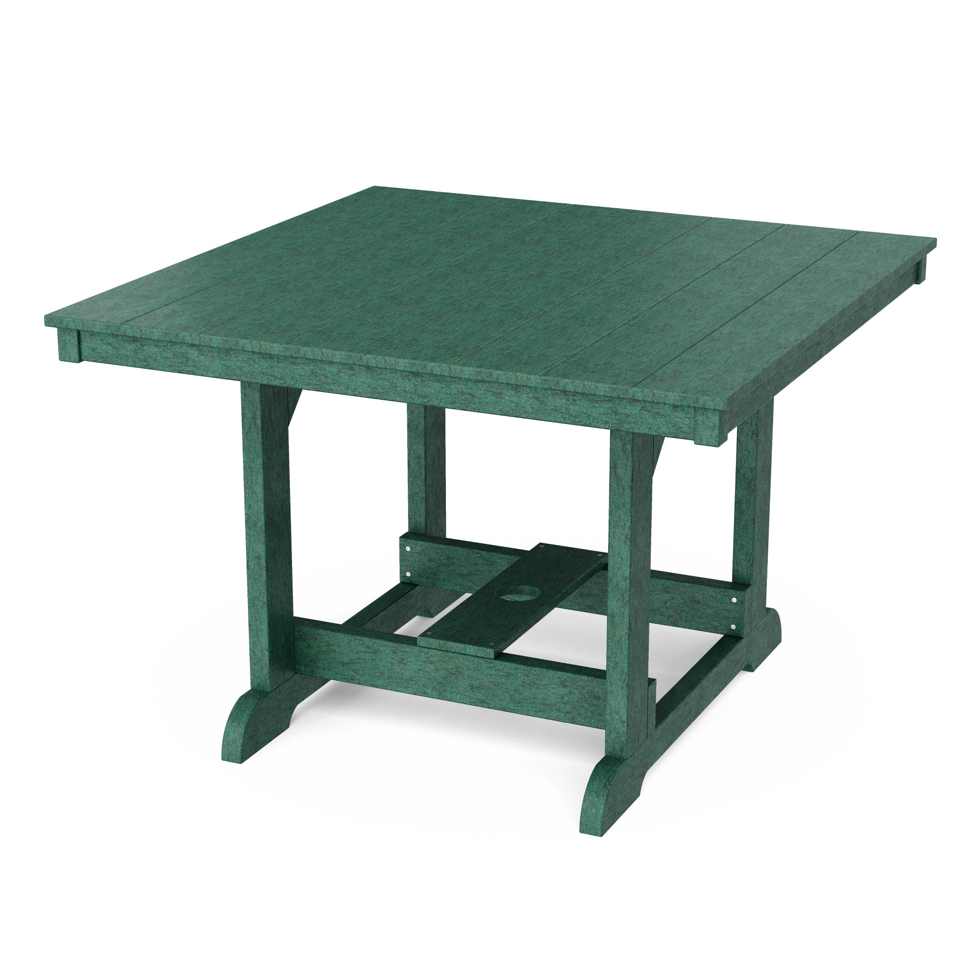 Heritage 44x44 Inch Square Dining Table - Solid Wood Farmhouse Style Kitchen Table for Family Meals & Entertaining