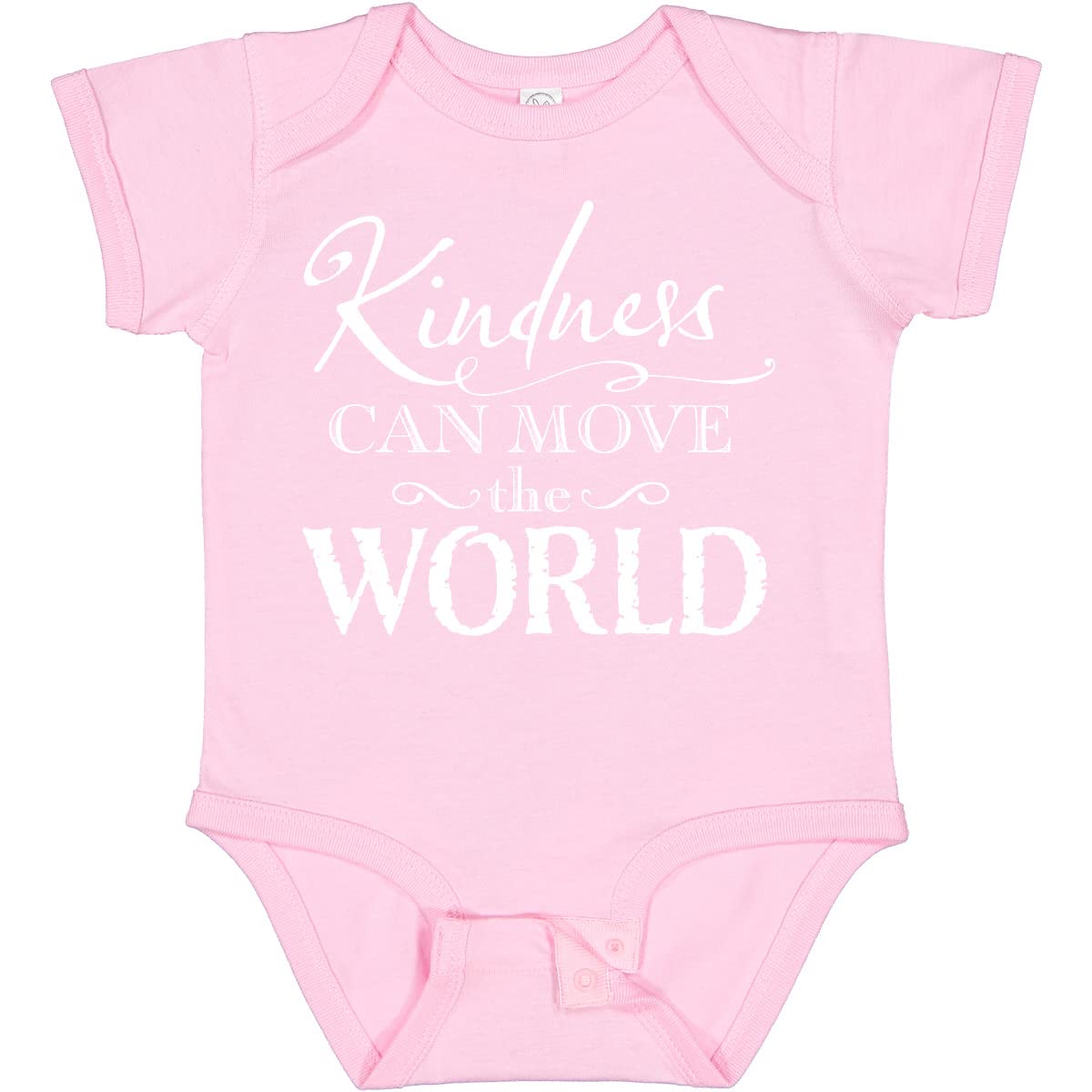 Inktastic Kindness Can Move The World Baby Bodysuit - Soft Cotton Infant Onesie for Boys & Girls - Perfect for Everyday Wear, Gifts & Family Photos