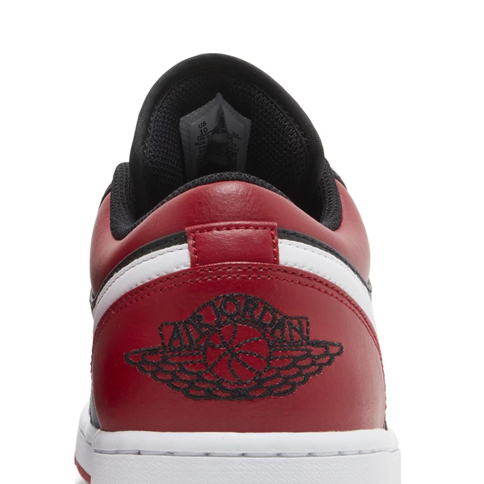Air Jordan 1 Low 'Alternate Bred Toe' Men's Basketball Shoes - Black/Red-White Sneakers for Casual Wear & Street Style