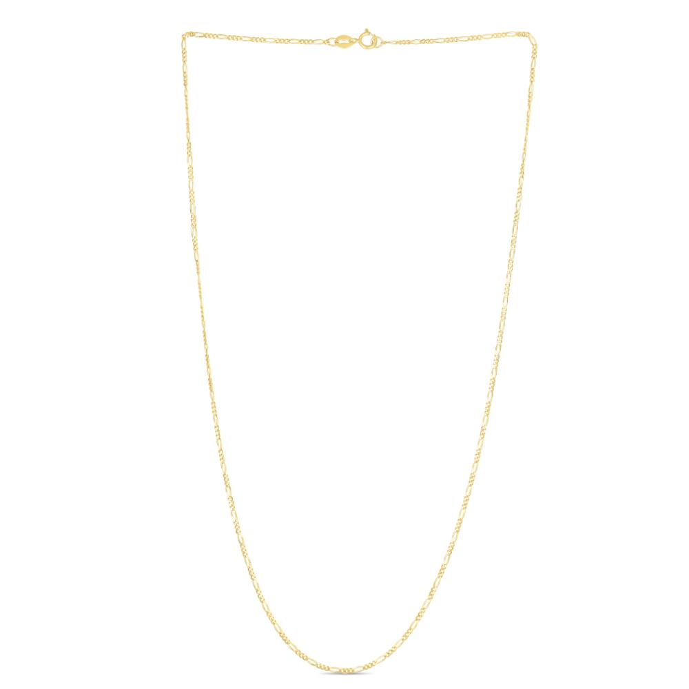 14K Gold 1.9mm Figaro Chain Necklace for Men & Women - Durable Luxury Jewelry Gift for Anniversary, Birthday & Special Occasions