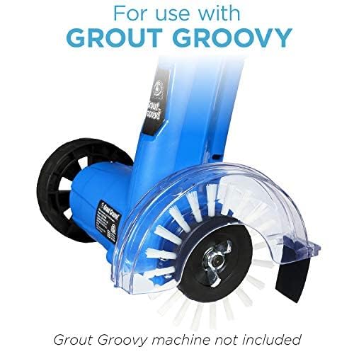 Heavy Duty Nylon Grout Cleaning Brush Wheels - 3 Pack Tile Grout Cleaner Accessory for Kitchen, Bathroom & Floor Tiles | Perfect for Deep Cleaning Grout Lines, Removing Stubborn Stains & Restoring Tile Surfaces