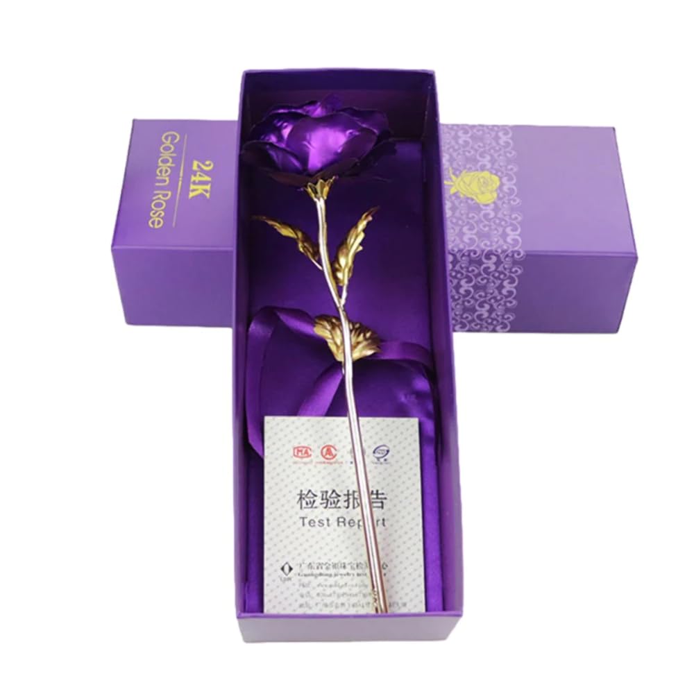 24K Gold Plated Rose - Luxury Eternal Flower Gift for Anniversaries, Valentine's Day & Home Decor