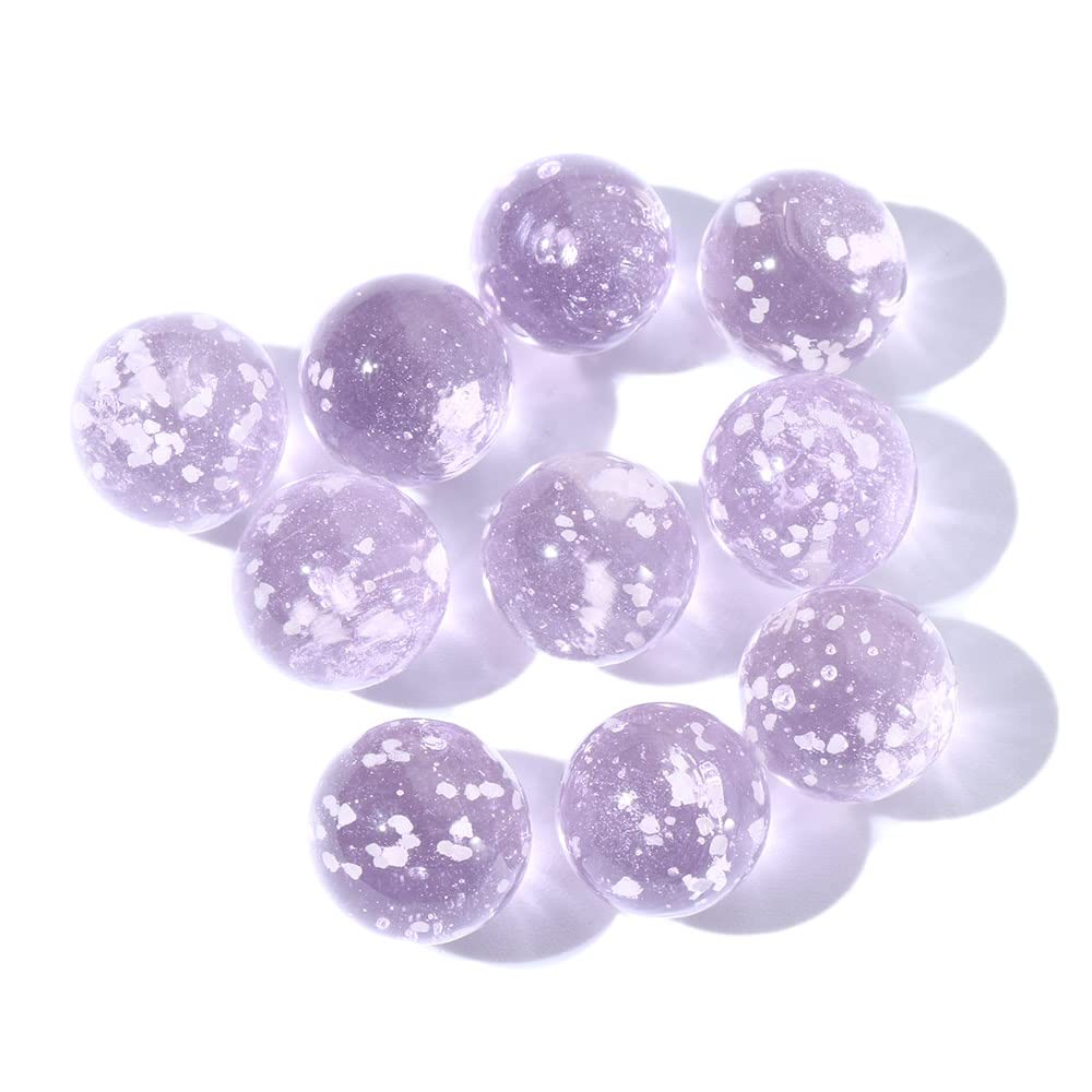 Glow in The Dark Glass Marbles - Multi-Color Luminous Marbles for Kids Games, DIY Home Decor & Night Light (Pink) | Perfect for Marble Runs, Sensory Play & Room Decoration