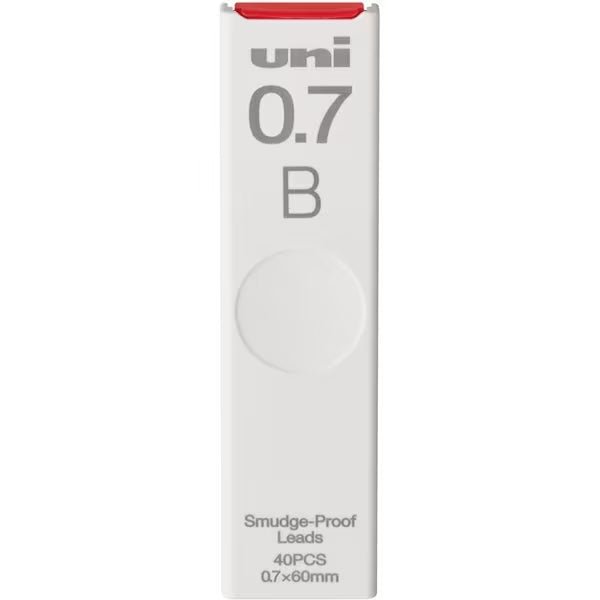 uni Mitsubishi Black Pencil Lead - 0.5mm HB Graphite Refills for Mechanical Pencils - Perfect for Writing, Drawing & Sketching in School, Office & Art Projects