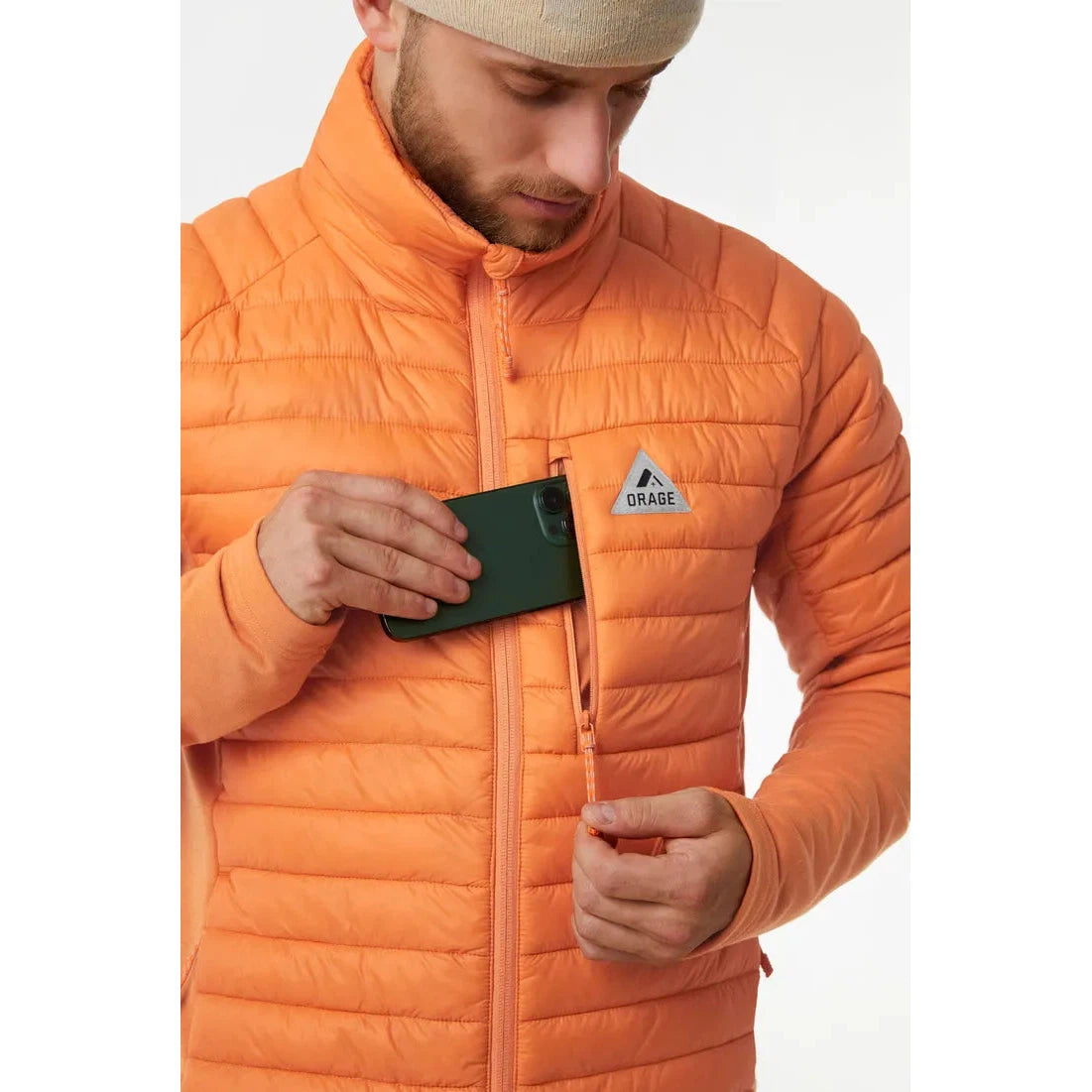 Orage Men's Morrison Gilltek Hybrid Jacket 2025 - Waterproof Windbreaker for Hiking, Skiing & Outdoor Adventures