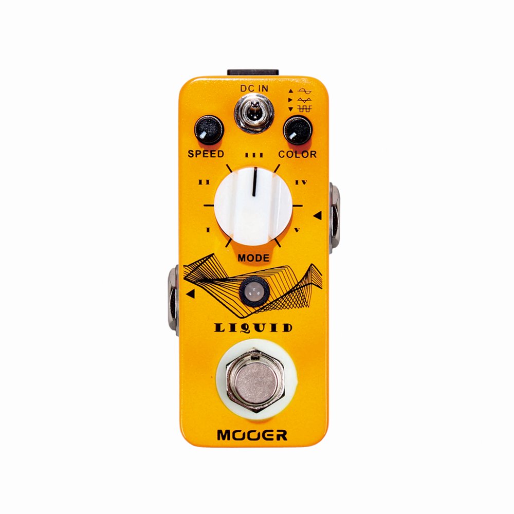 MOOER Liquid Digital Phase Pedal - Guitar Effects Pedal for Electric Guitar, Bass & Keyboard - Vintage Phase Shifter with True Bypass & LED Indicator - Perfect for Studio Recording & Live Performances
