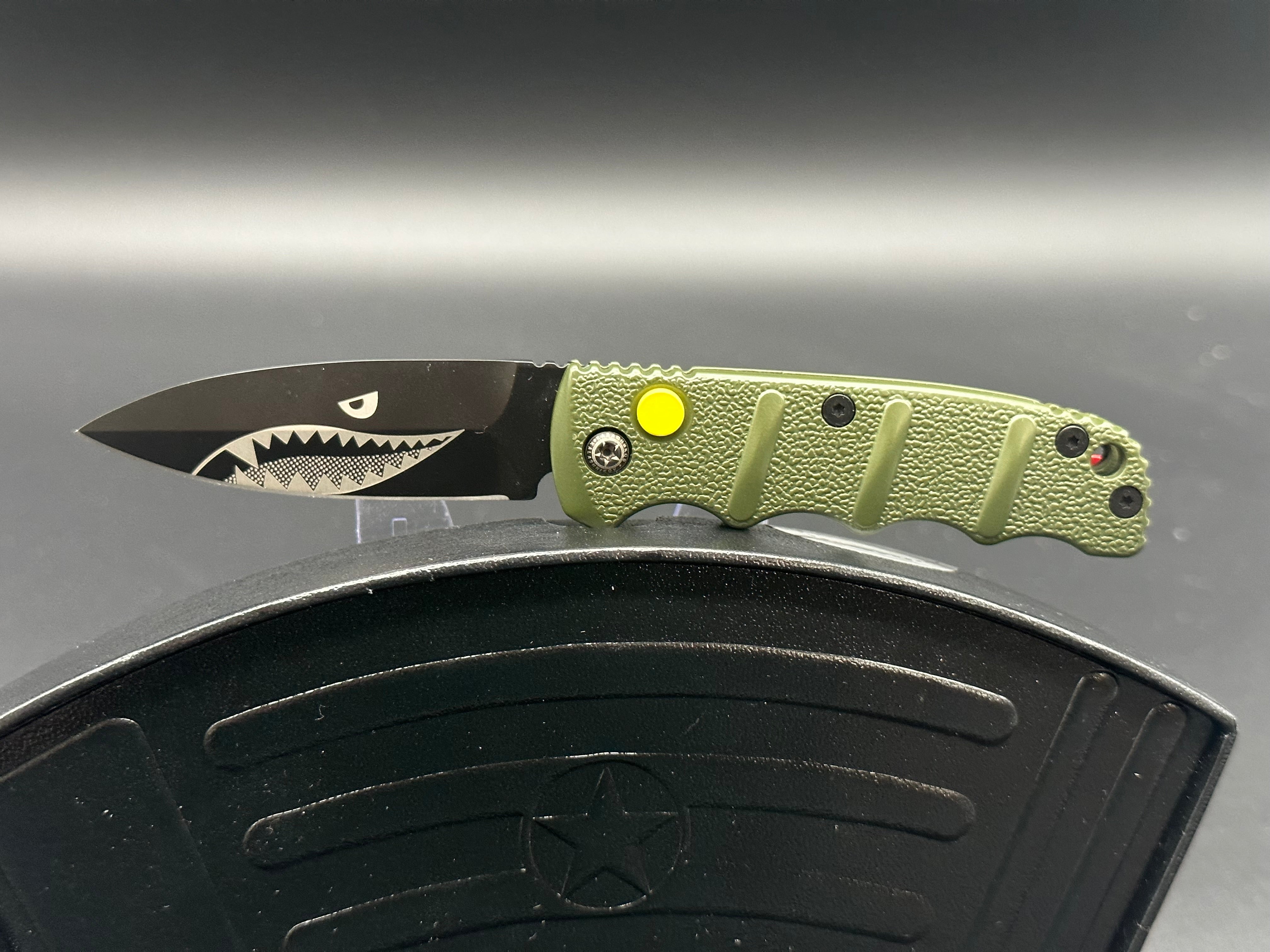 Boker Mini Warhawk Kalashnikov Folding Knife - Green Tactical Pocket Knife for Outdoor, Camping, EDC & Survival Gear