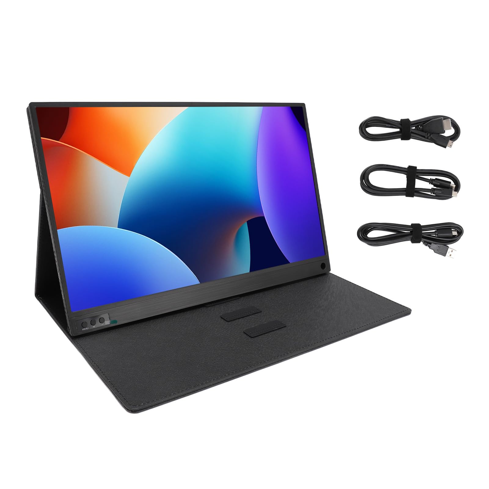 SHYEKYO 15.6 Inch Portable Monitor with 60Hz UHD Display, USB-C Connectivity - Perfect for Business Meetings, Remote Work & Gaming