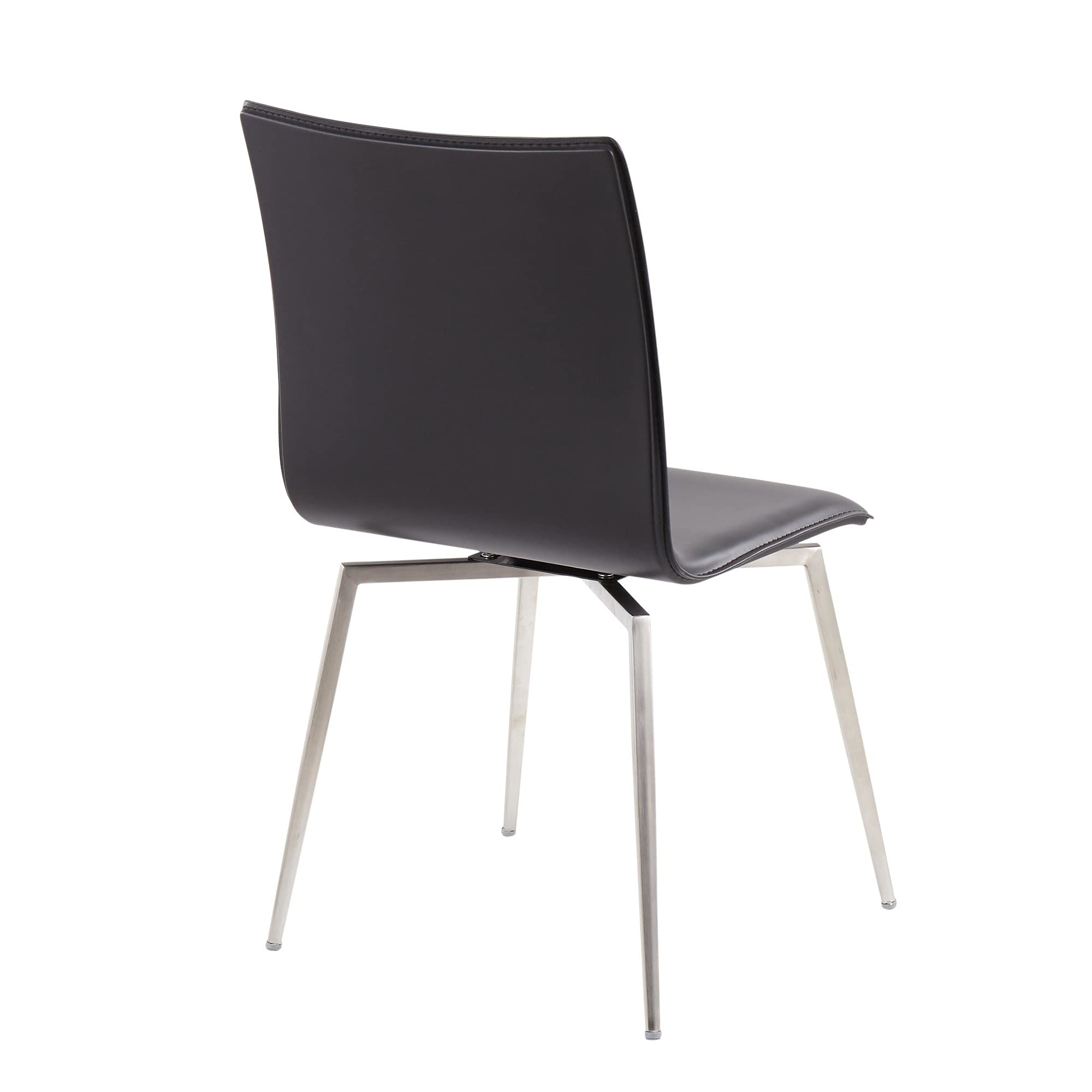 LumiSource Mason Upholstered Dining Chairs Set of 2 - Modern Kitchen & Dining Room Chairs with Comfortable Fabric Seat - Perfect for Small Spaces, Breakfast Nooks, and Contemporary Home Decor