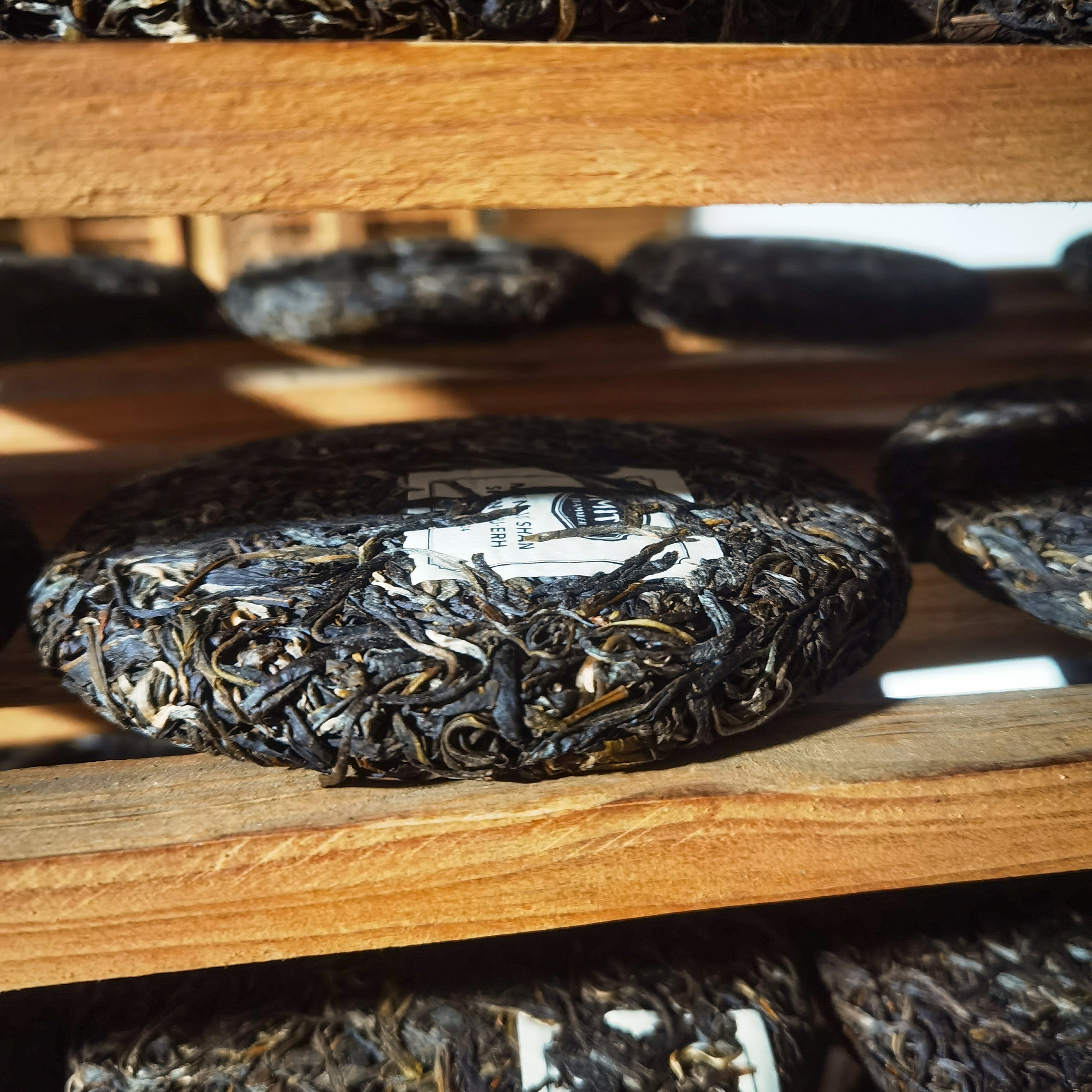 Premium Raw Pu-erh Tea Cake from Nan Nuo Mountain - Organic Loose Leaf Sheng Puerh for Tea Ceremony, Meditation & Daily Wellness