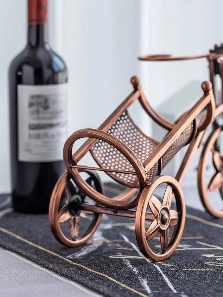 Premium Single Bike Rack with Wine Bottle Holder - Secure Wine Transport for Picnics, Cycling & Outdoor Adventures