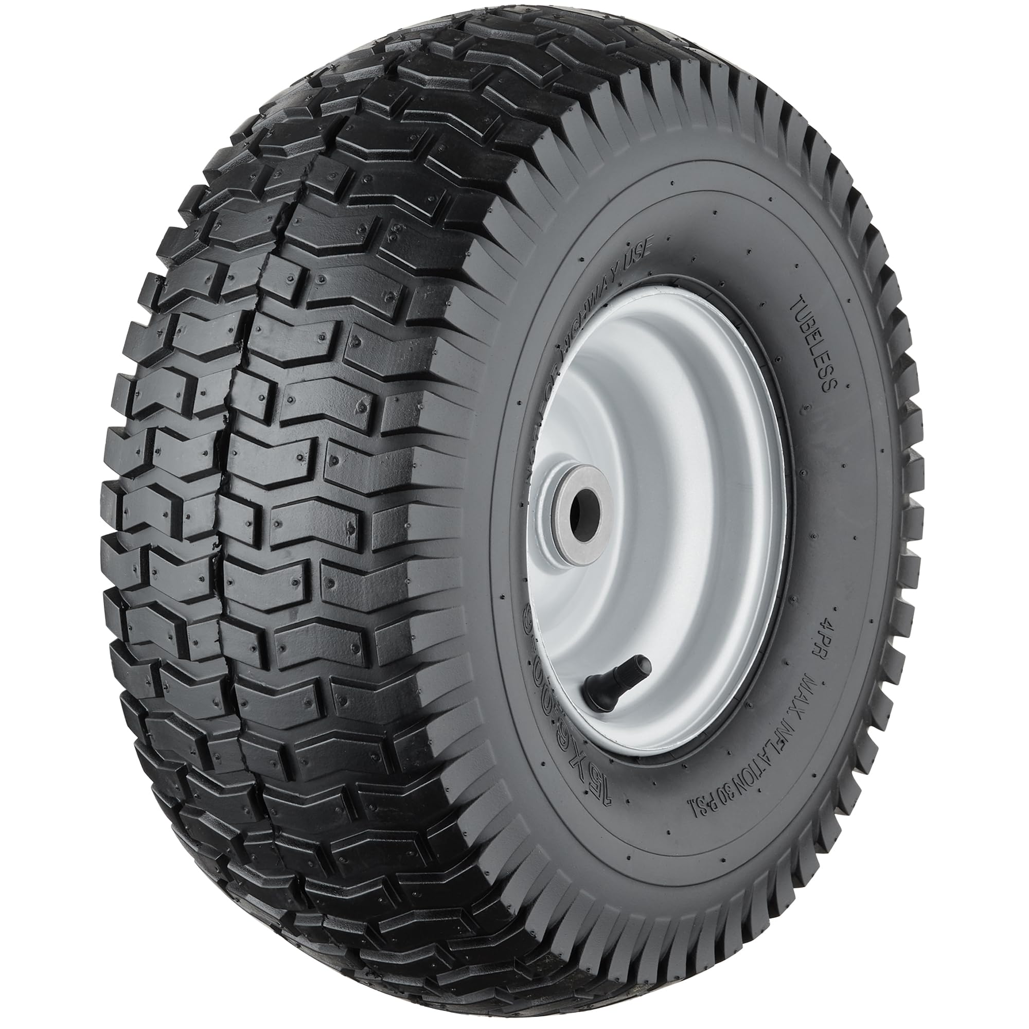**15x6.00-6 Tubeless Lawn Mower Tires (4 Ply) – Heavy-Duty Front Tractor Tires with 3