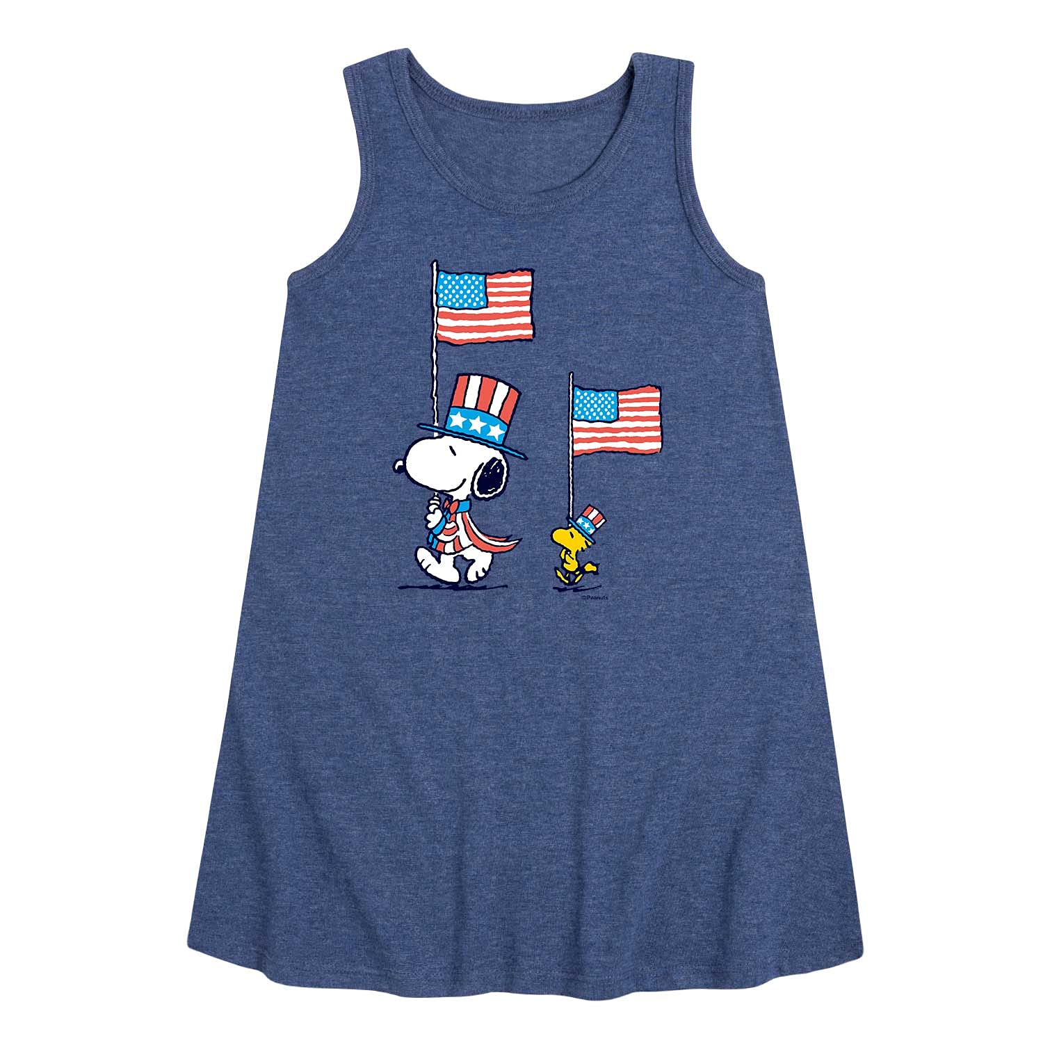 Snoopy & Woodstock Girls A-Line Dress - Peanuts Hybrid Apparel for Kids | Perfect for School, Parties & Casual Wear