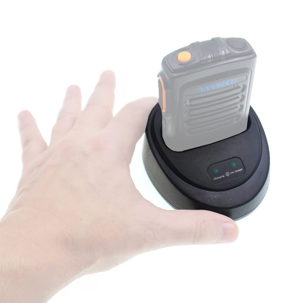 ANYSECU Desktop Charging Dock for B01 B02 Zello PTT Bluetooth Microphone Speaker - Fast Charging Station for Walkie Talkie Accessories | Perfect for Security, Construction & Event Communication