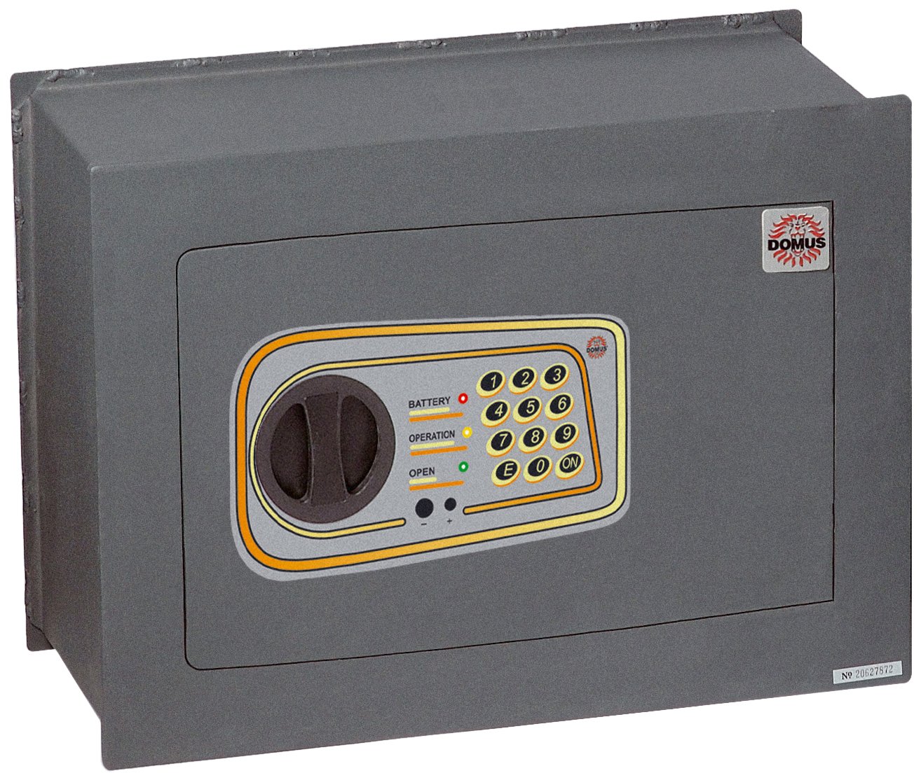 DOMUS DL/4 Logic Electronic Wall Safe - Digital Security Safe Box for Home & Office, Dark Grey, 30 x 41 x 20 cm - Perfect for Jewelry, Cash & Important Documents Protection