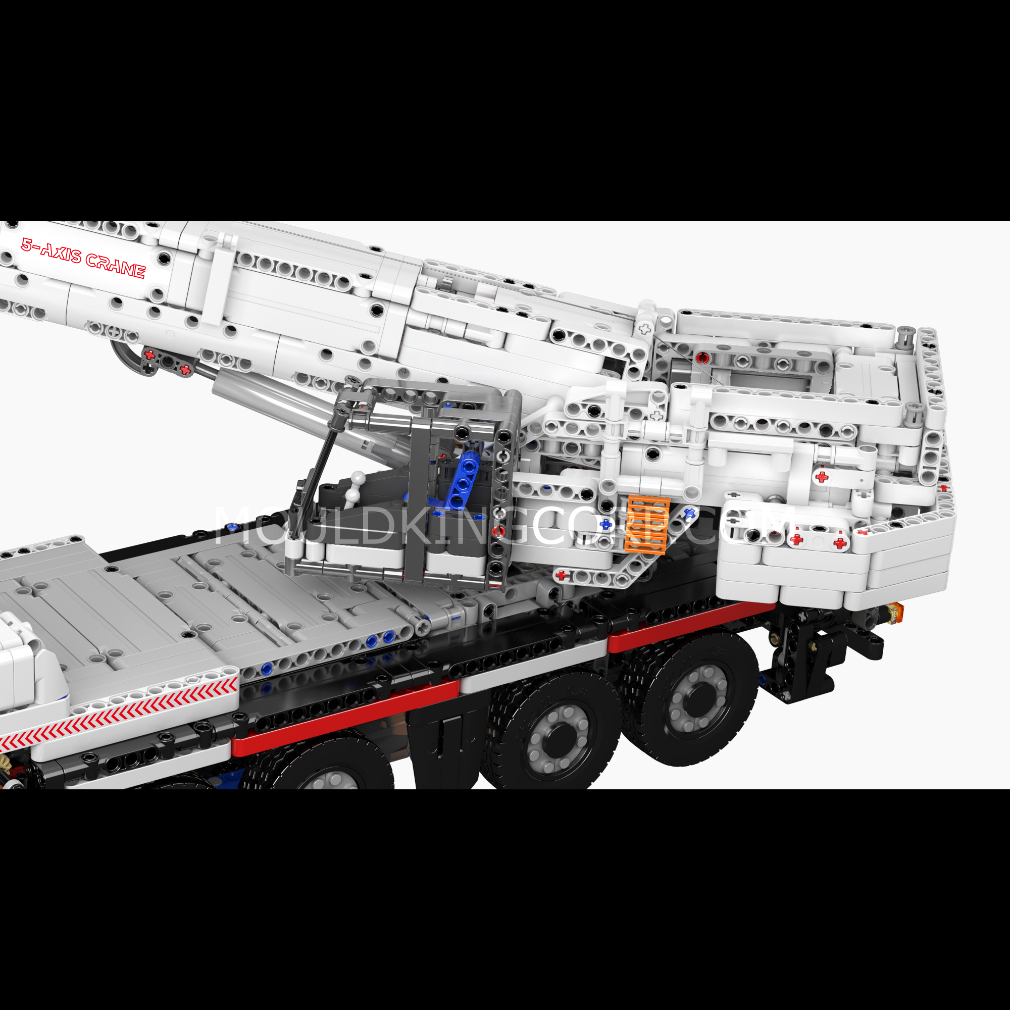 Mould King 17075 Remote Control LTM 1110 Crane Truck Building Kit - 3,248 Piece Construction Set for Adults & Teens | STEM Educational Toy, Engineering Model for Home & Office Display