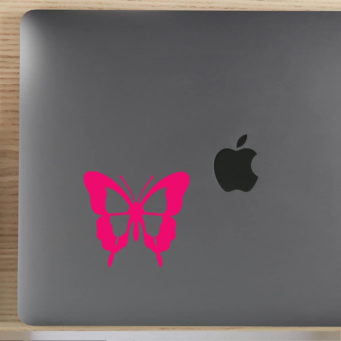 Premium Waterproof Vinyl Decal Stickers - Butterfly Animal Design (Pink, Set of 2) for Laptop, Phone, Helmet, Car Window, Bumper, Mug, Cup, Door & Wall Decoration - Perfect for DIY Crafts, Home Decor & Personalizing Your Belongings