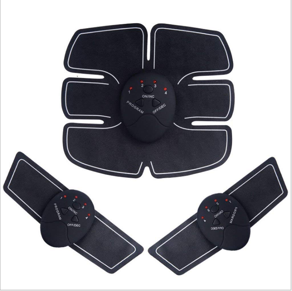 Wireless EMS Abdominal Muscle Trainer with Hydrogel Pads - Electric Stimulator for Abs Workout, Fitness & Outdoor Sports - Perfect for Home Gym, Core Training & Post-Workout Recovery