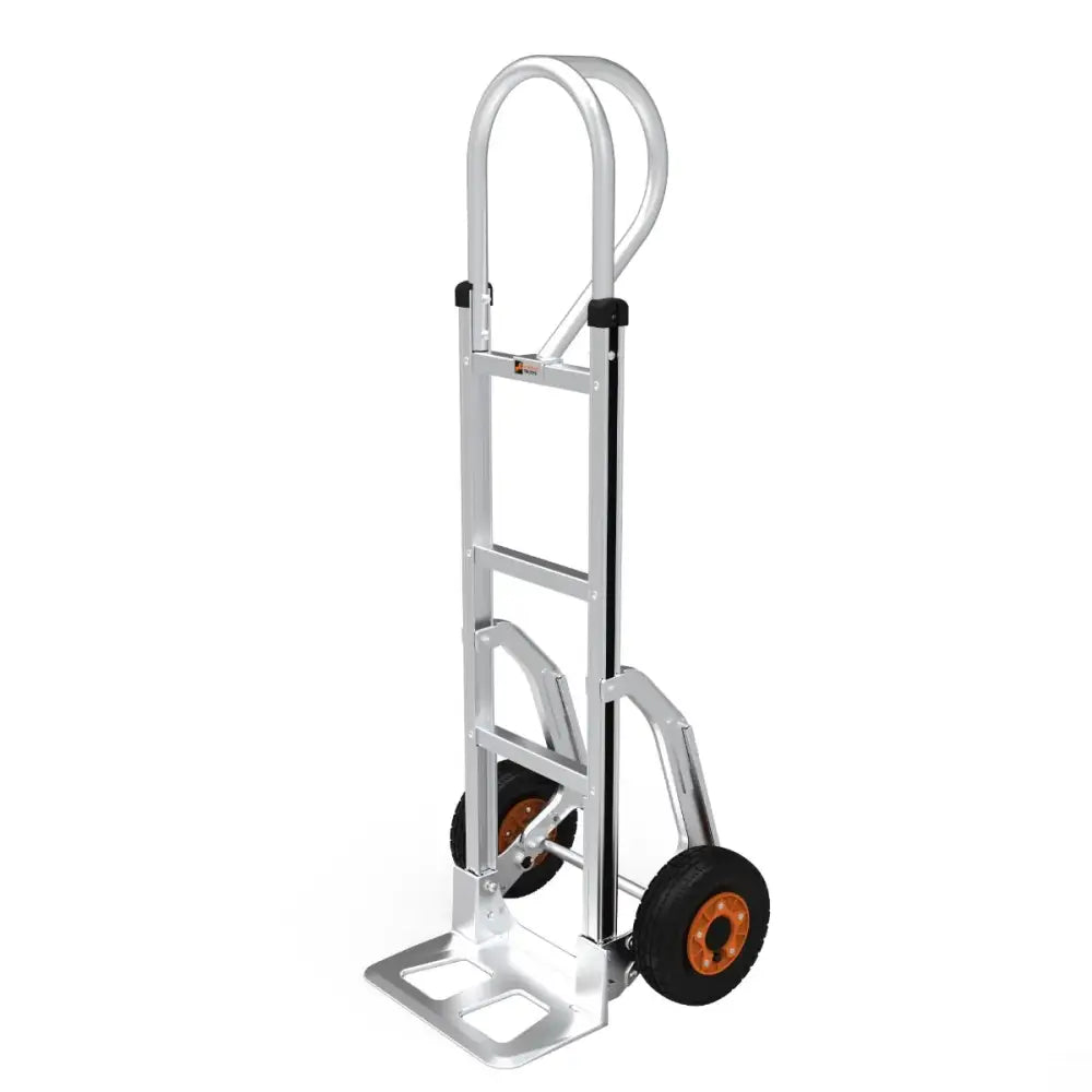 Centaur Aluminum P Handle Sack Truck with Sliders - Heavy Duty Hand Truck for Moving Boxes, Appliances & Warehouse Use