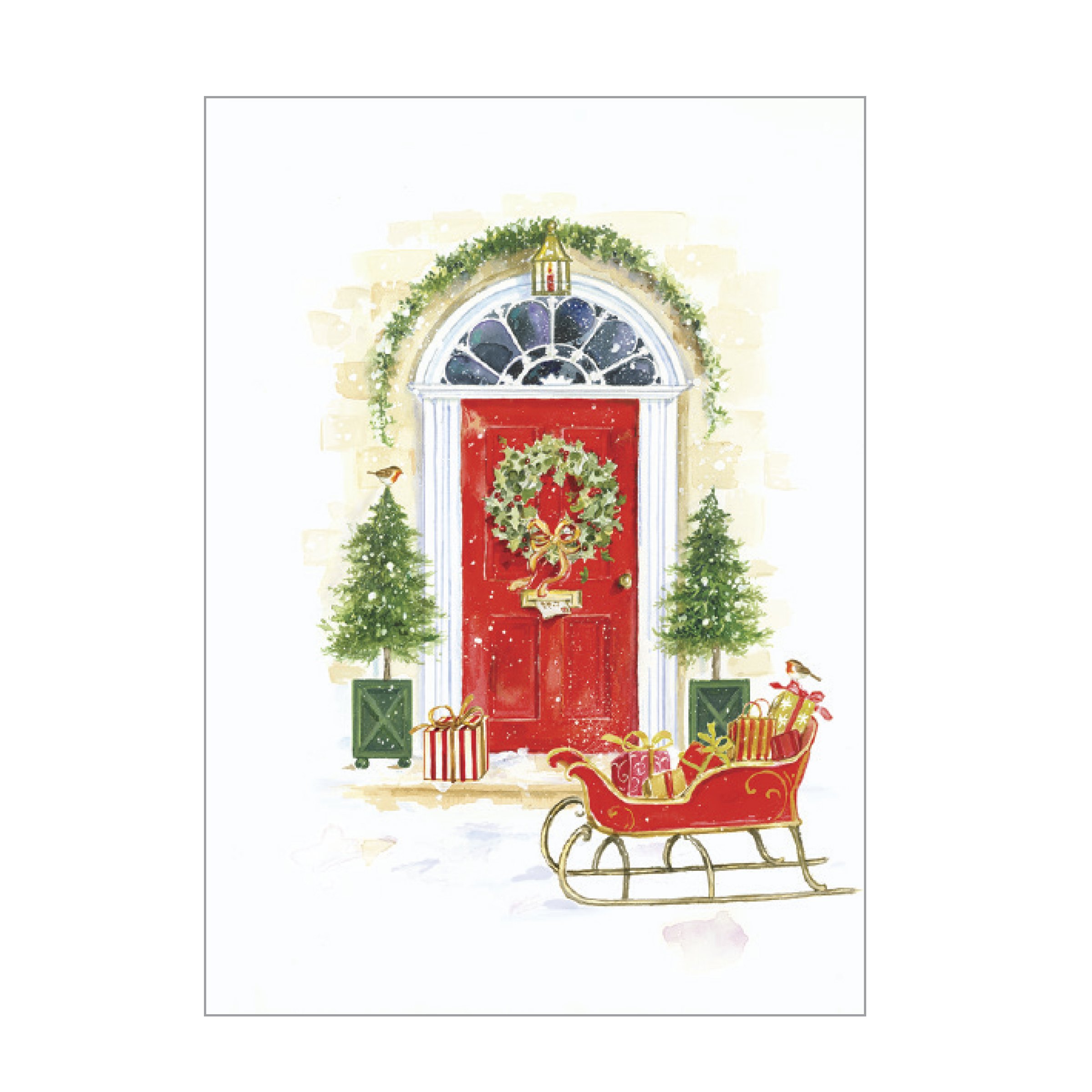 Festive Christmas Greeting Cards - Pack of 20 Holiday Cards with Envelopes, Merry Christmas Printed Inside, Perfect for Holiday Wishes, Office Gifts & Family Greetings