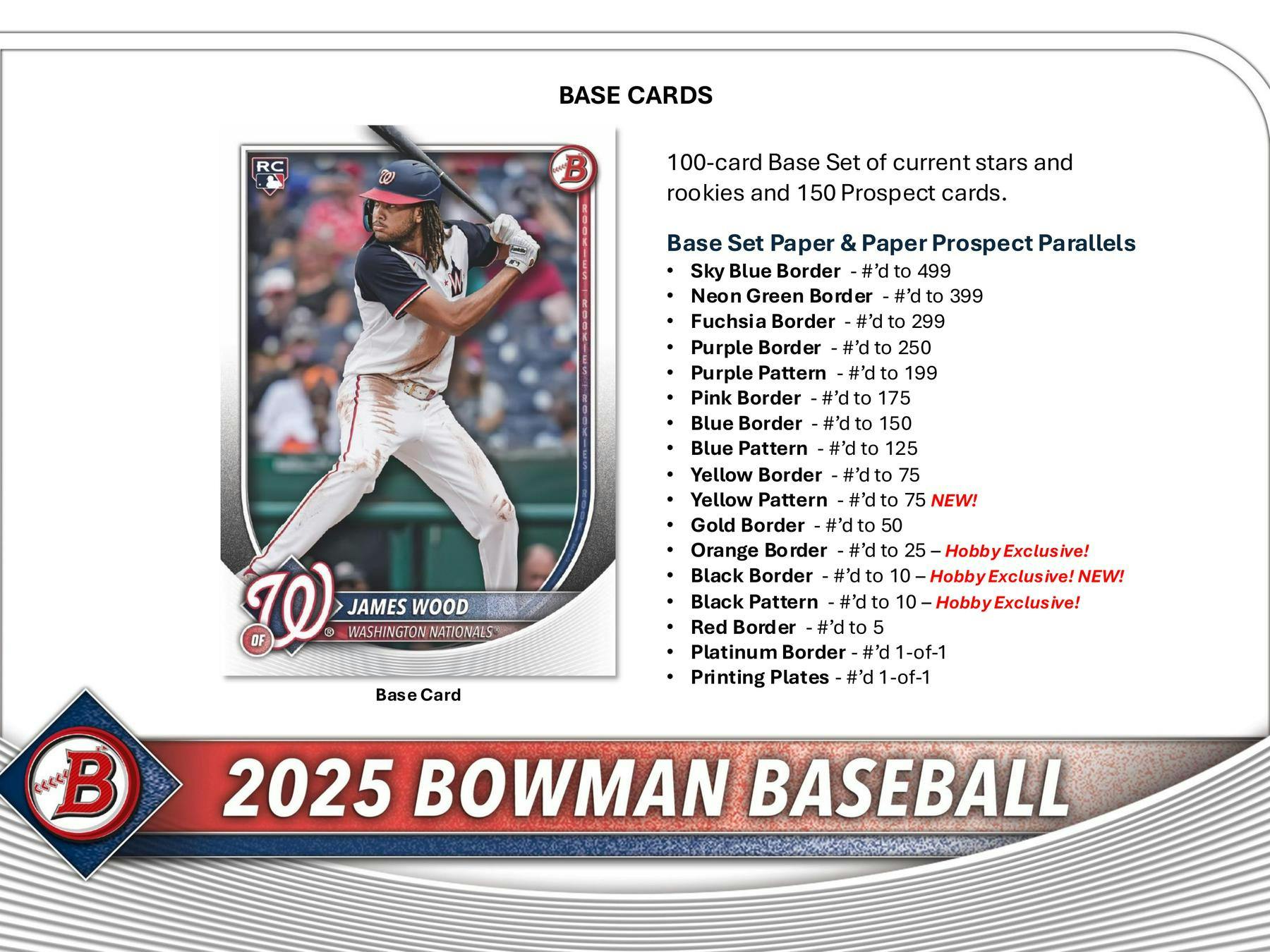 2025 Bowman Baseball Hobby Box - 24 Packs with Autograph & Rookie Cards - Perfect for Collectors, Investors & Fantasy Baseball Fans (Ideal for Trading, Gifting & Display)