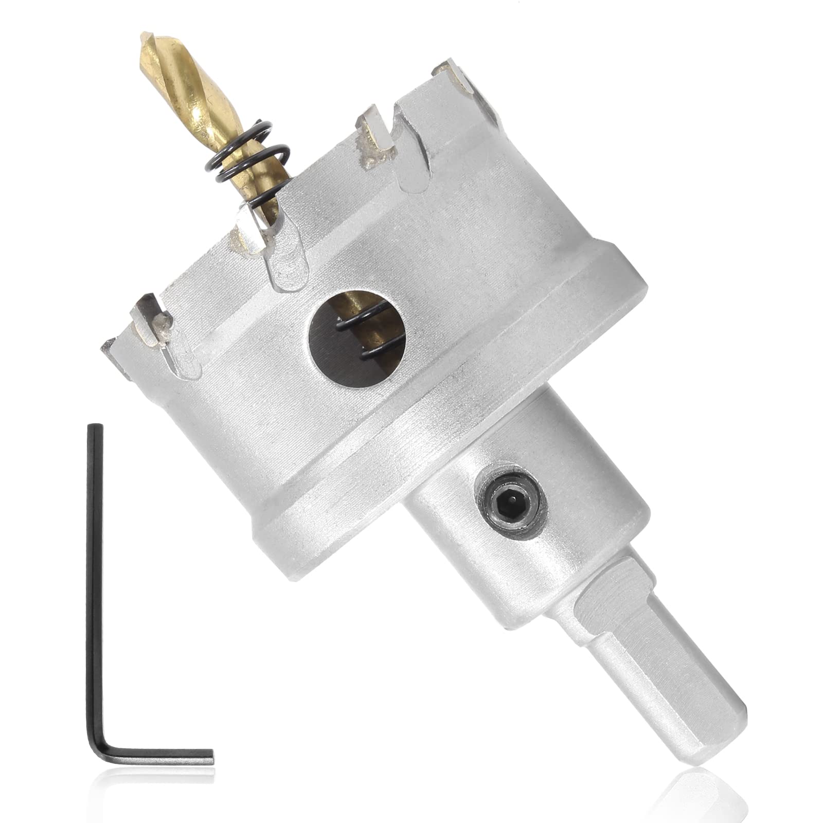 TCT Hole Saw 2-1/8 Inch for Metal - Stainless Steel, Aluminum, Brass Cutting