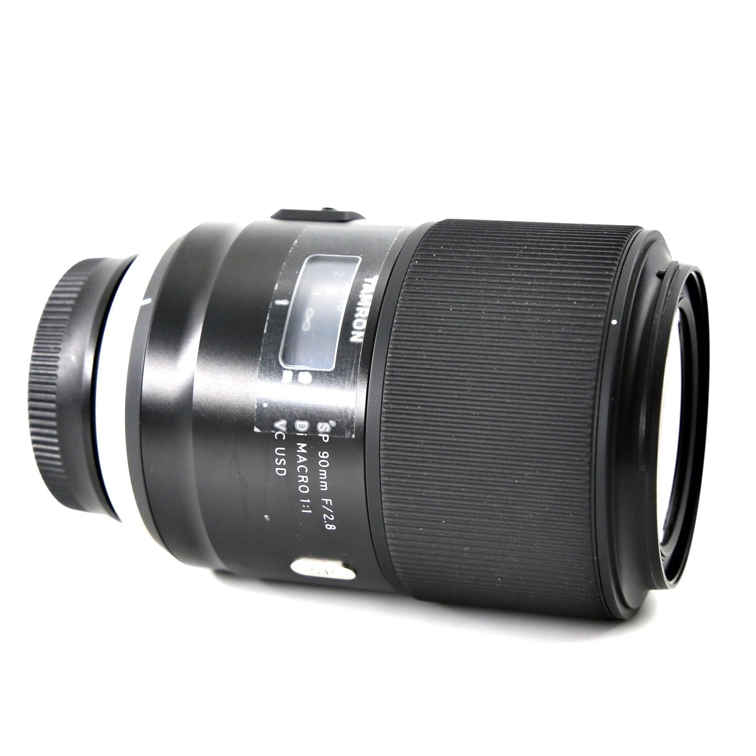 Refurbished Tamron SP 90mm f/2.8 Di Macro 1:1 VC USD Lens for Nikon - Perfect for Portrait, Product & Macro Photography