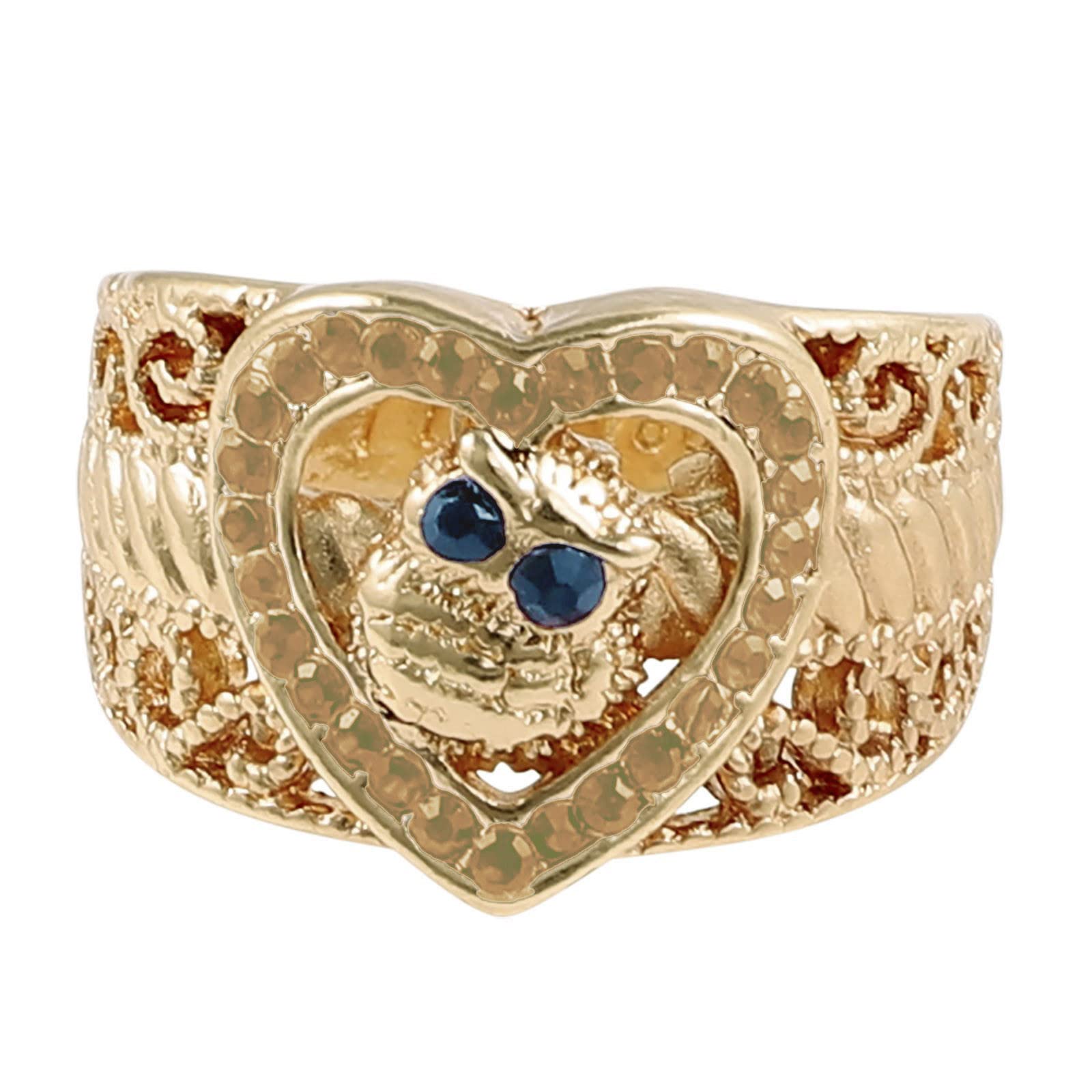 Stylish Cartoon Owl Rhinestone Open Finger Ring for Women - Trendy Animal Jewelry Gift for Parties, Dating & Everyday Wear
