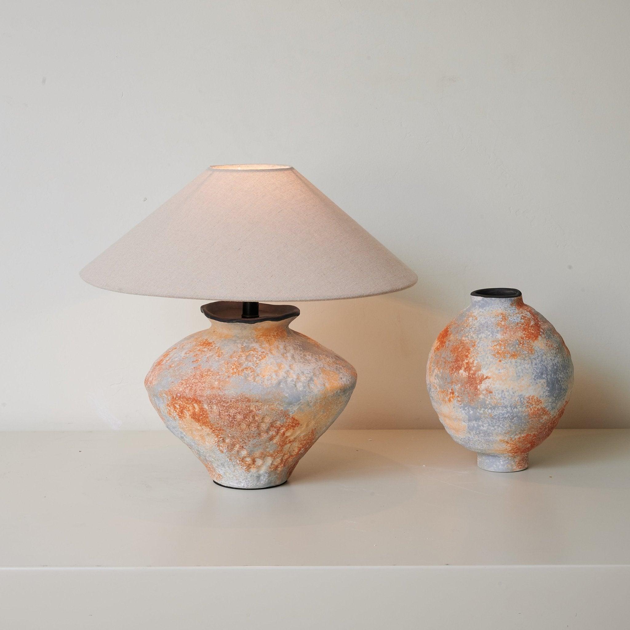 Terra Nova Table Lamp - Modern LED Bedside Lamp with Adjustable Brightness, Perfect for Bedroom, Living Room, and Office Decor