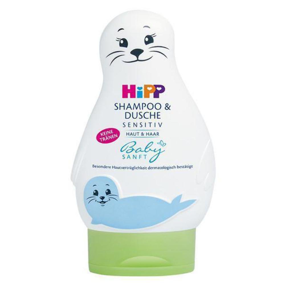 Hipp Sensitive Babysoft 2-in-1 Shampoo & Body Wash for Newborns - Gentle Tear-Free Formula for Sensitive Skin - Perfect for Daily Bath Time & Baby Care Routine